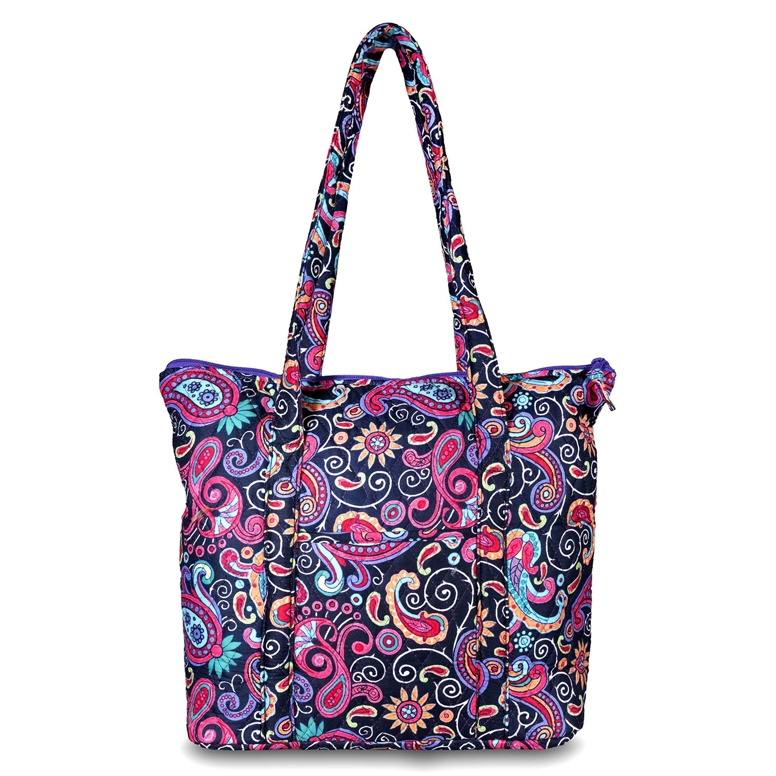 Quilted Shoulder Tote Bag for Women - Stylish Large Capacity Handbag Purse - Perfect for Work, Travel and Everyday Use