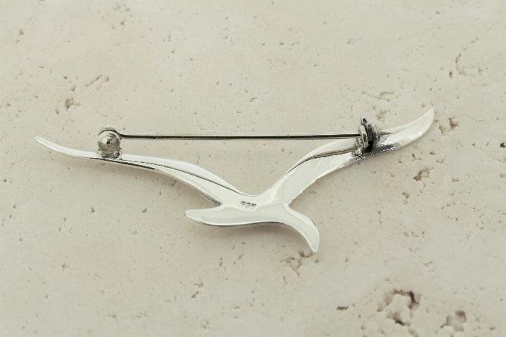 Elegant Albatross Brooch - Sterling Silver Jewelry for Women | Perfect for Weddings, Parties & Gift Giving