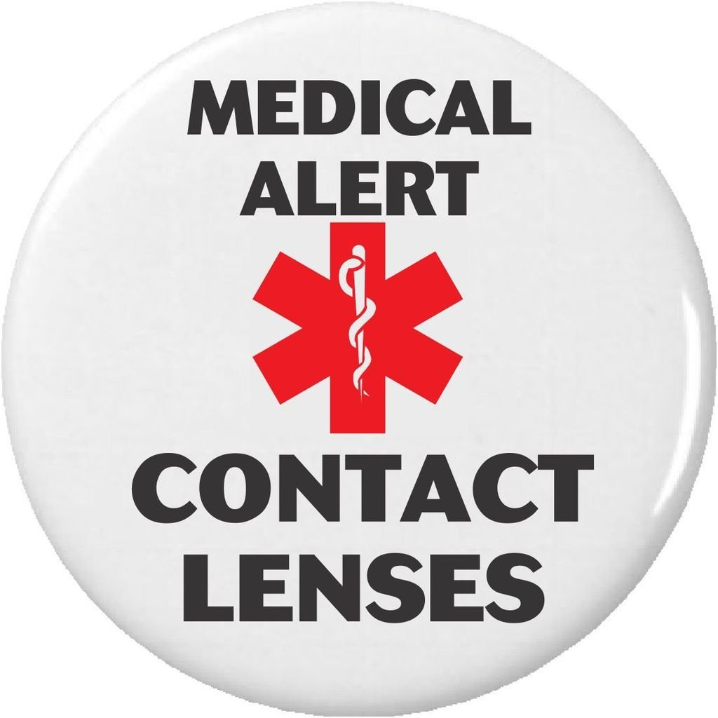 Medical Alert Contact Lenses with 2.25