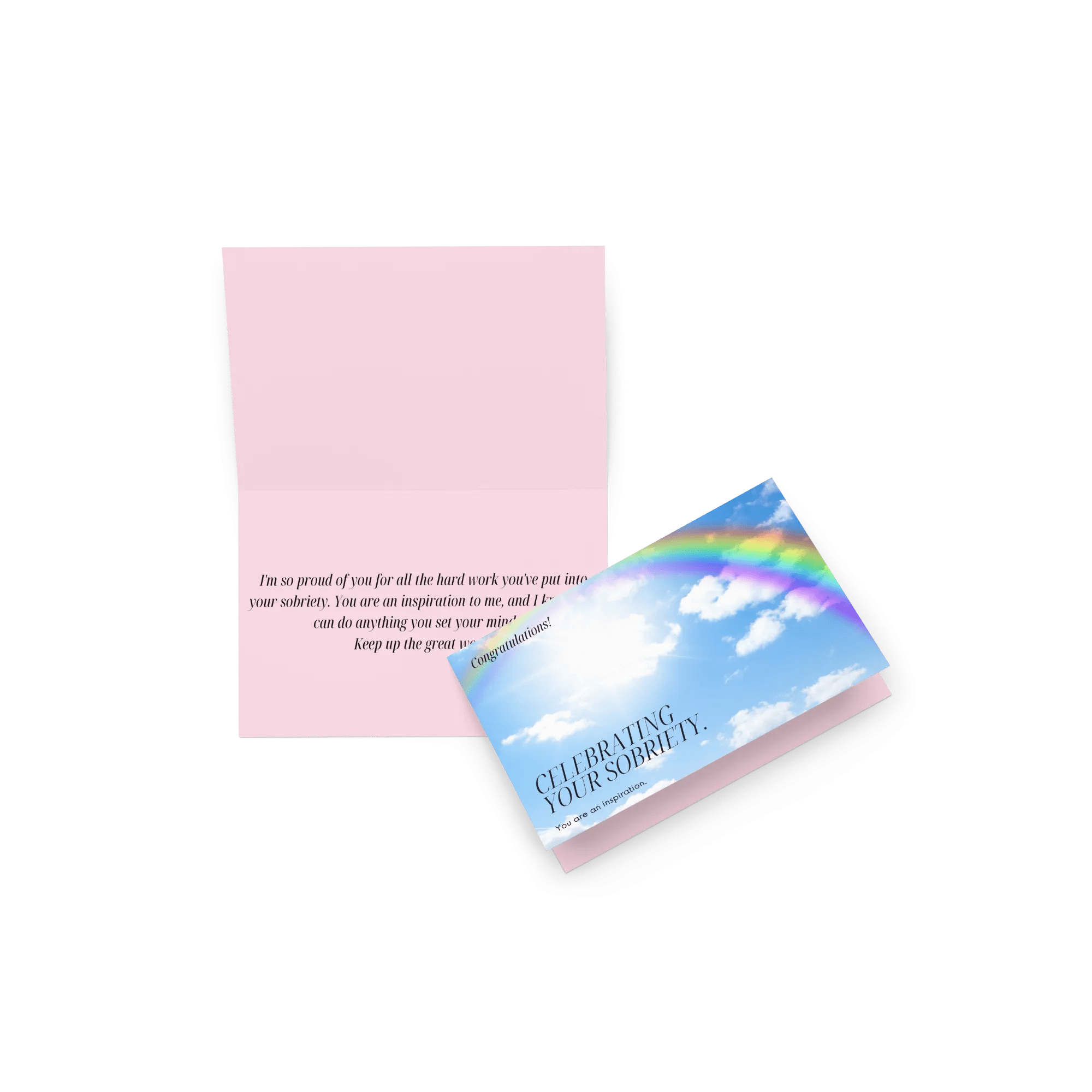 I Am So Proud Of You Sobriety Card - Inspirational Recovery Greeting Card for AA Meetings, 12-Step Programs & Celebrating Milestones - Perfect for Sober Anniversaries & Addiction Recovery Support