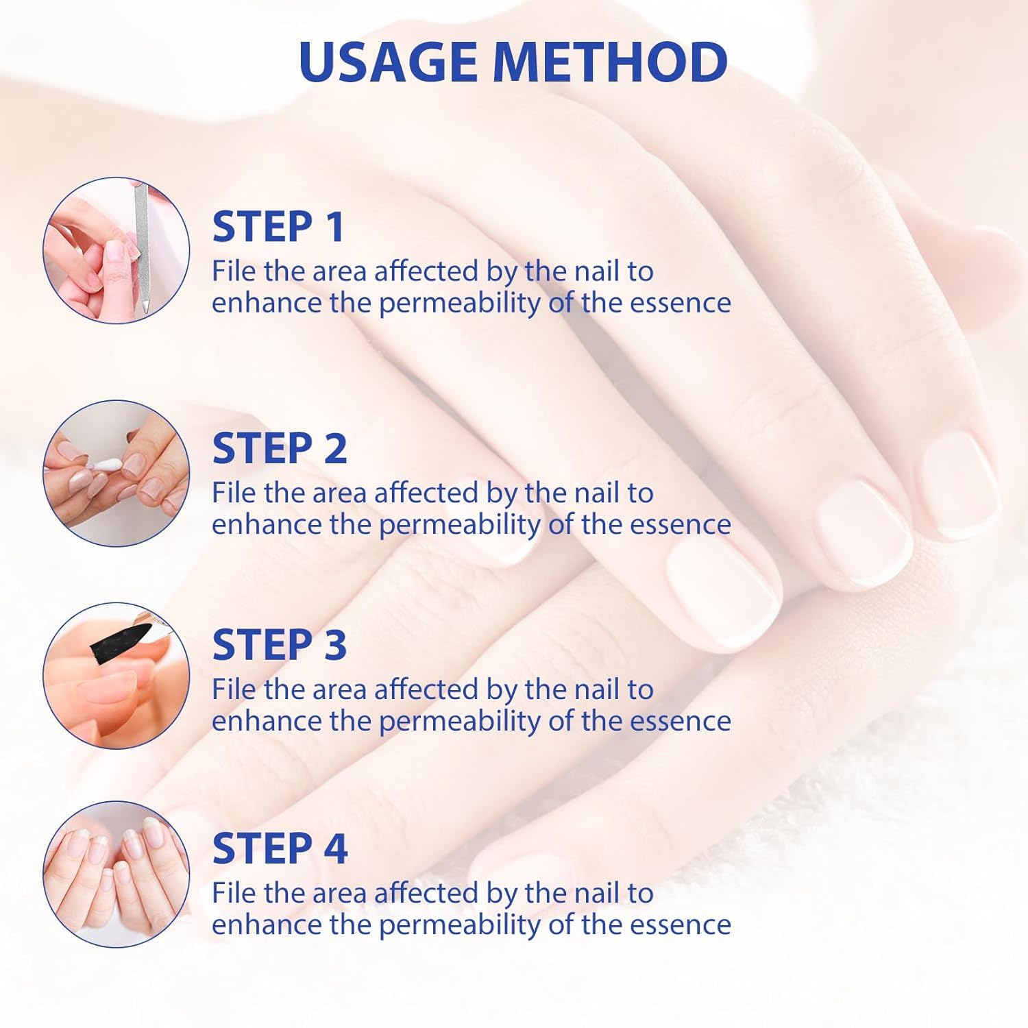 OnyxoGuard Nail Growth & Repair Serum - Nail Strengthener for Thin, Brittle & Damaged Nails - Polish Repair Essence & Base Coat Treatment - Perfect for Salon & Home Nail Care