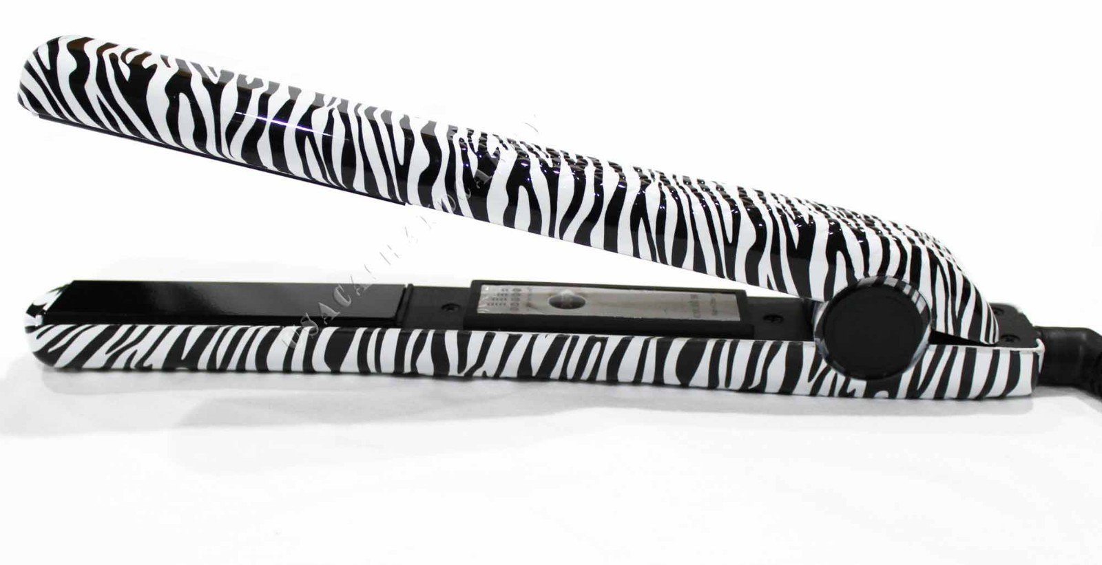 Professional Nano Tourmaline Ceramic Hair Straightener - Zebra Print Flat Iron for Smooth & Shiny Hair | Perfect for Home Use, Salon Styling & Travel