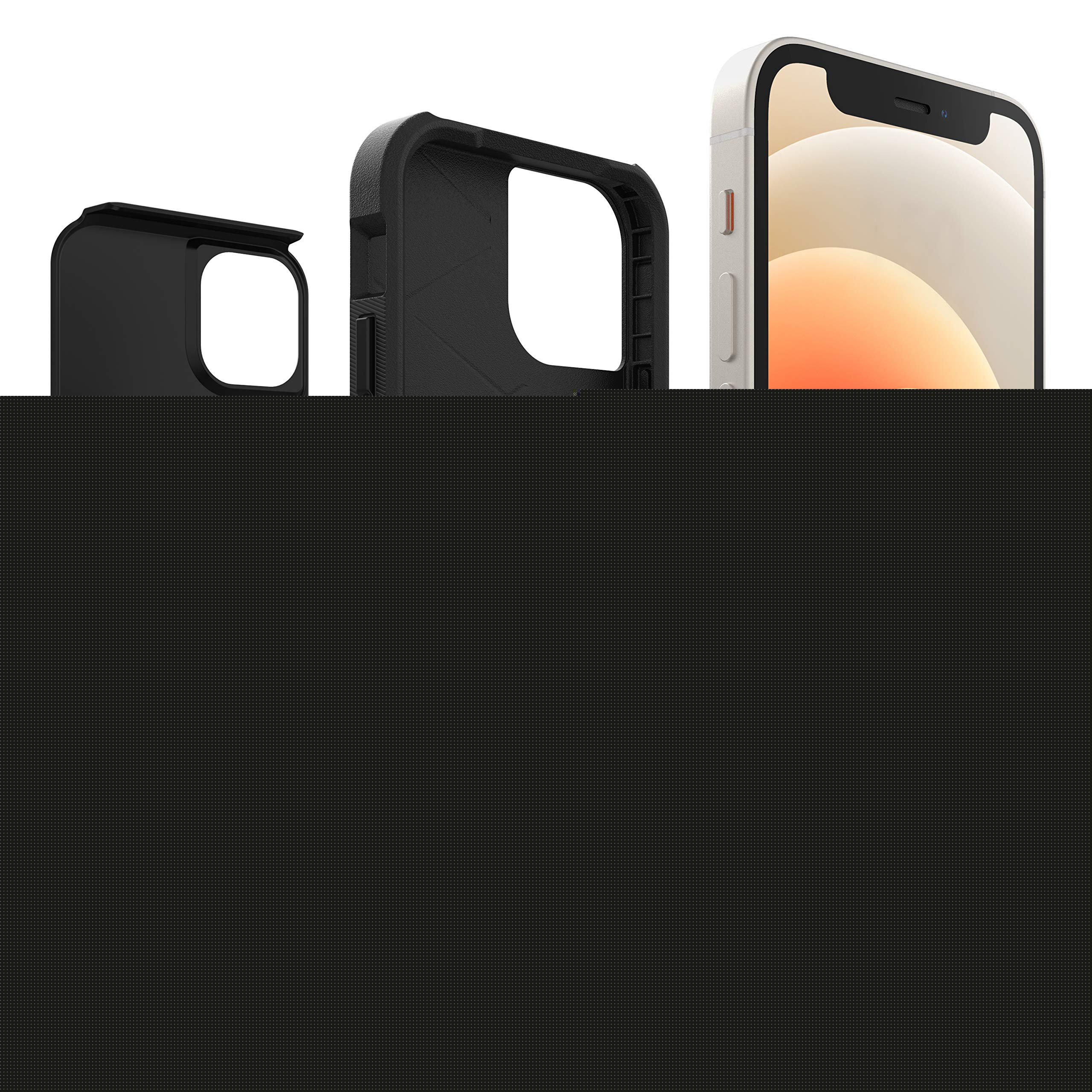 OtterBox Commuter Series Protective Case for iPhone 12 Mini - Slim & Durable Black Phone Cover | Perfect for Work, Travel & Everyday Use