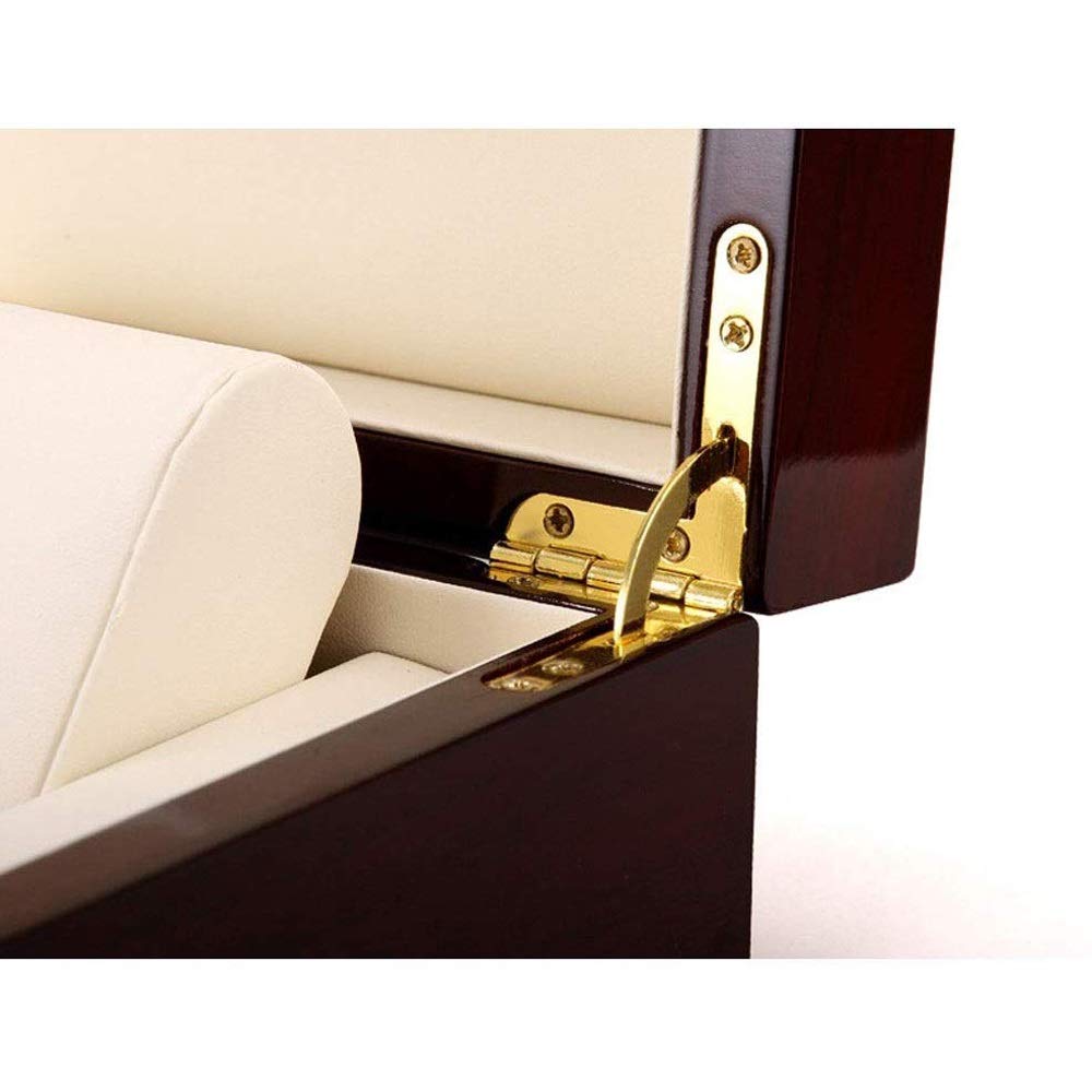 Solid Wood Jewelry Organizer Box for Women - Large Capacity Makeup & Jewelry Storage with Drawers, Necklace Hooks & Watch Compartment | Perfect for Dresser, Vanity & Travel Accessory Organization