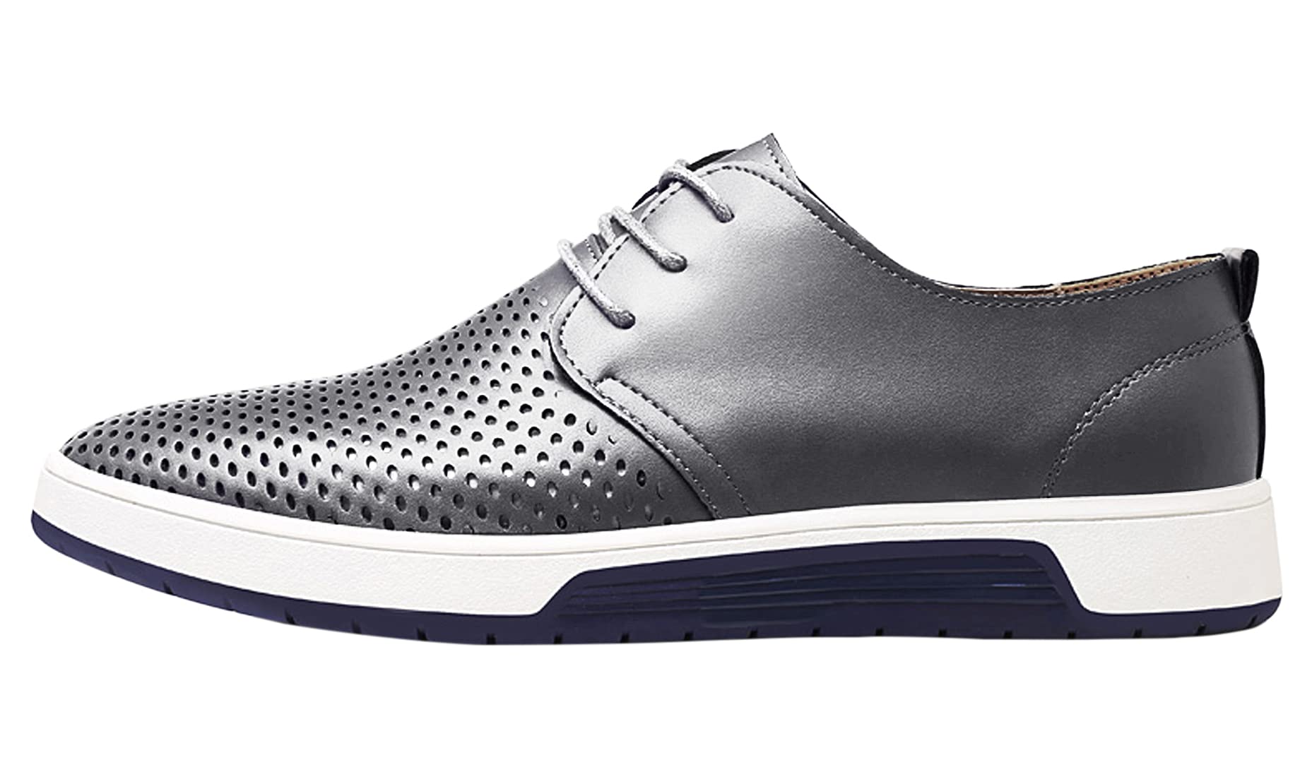 Men's Oxford Shoes - Casual Lace Up Dress Shoes for Men | Breathable Formal Slip On Sneakers | Perfect for Office, Wedding & Business Occasions