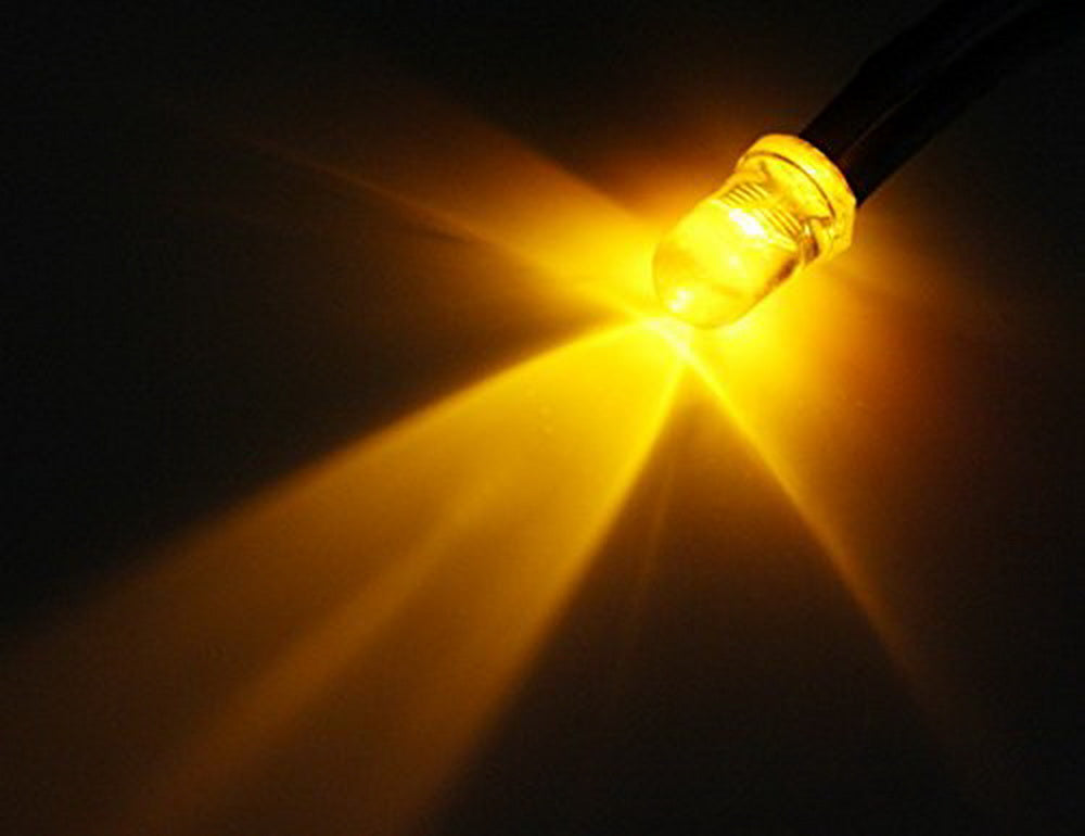 20 Pack Amber Yellow 12V LED Bulbs for Car Headlights & Turn Signals - Durable Replacement Lights for DIY Automotive Lighting Upgrade - Perfect for Night Driving, Off-Roading & Vehicle Customization
