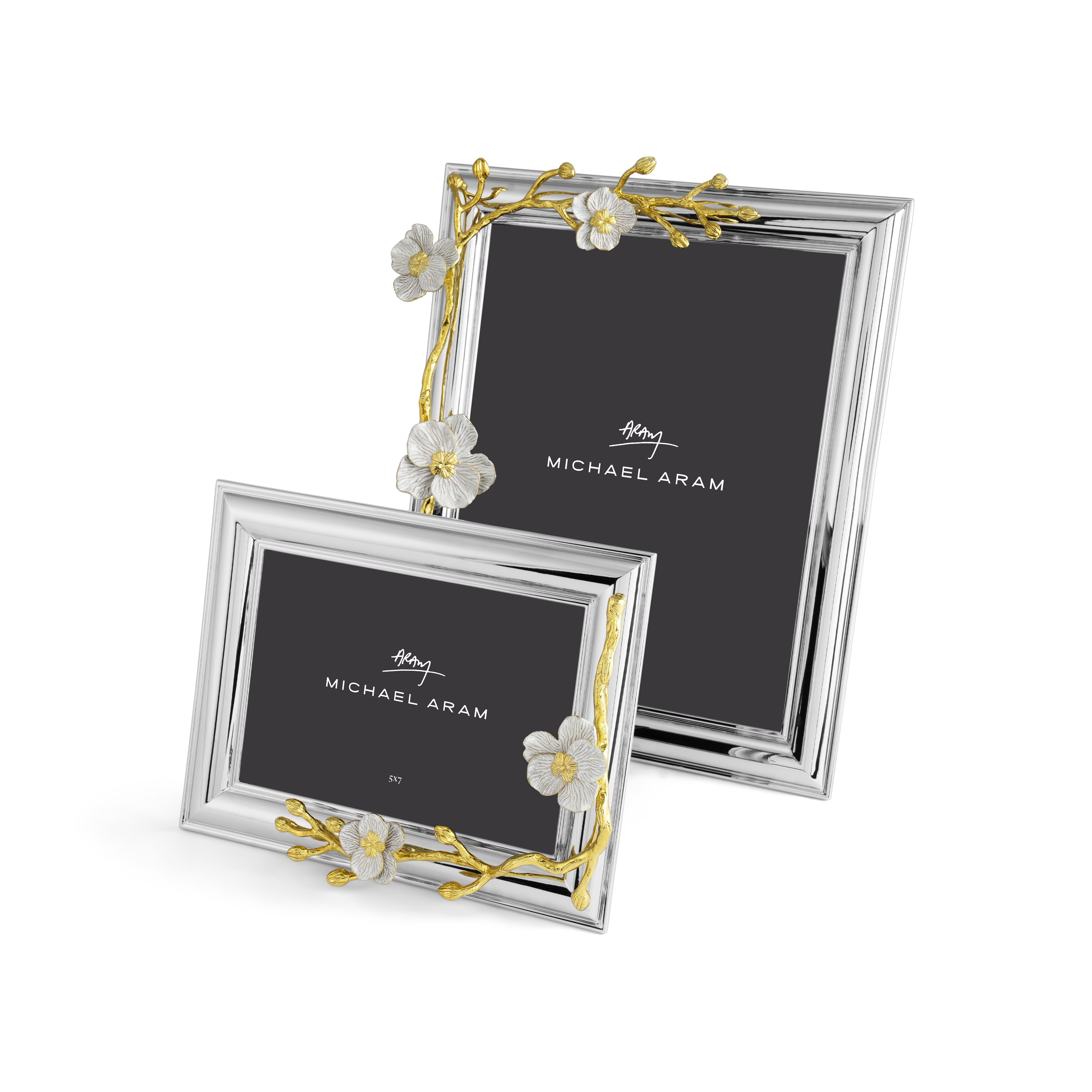Elegant Orchid Picture Frame - Floral Wall Decor for Home & Office - Perfect for Wedding, Anniversary & Birthday Gifts - Display Your Precious Memories in Style