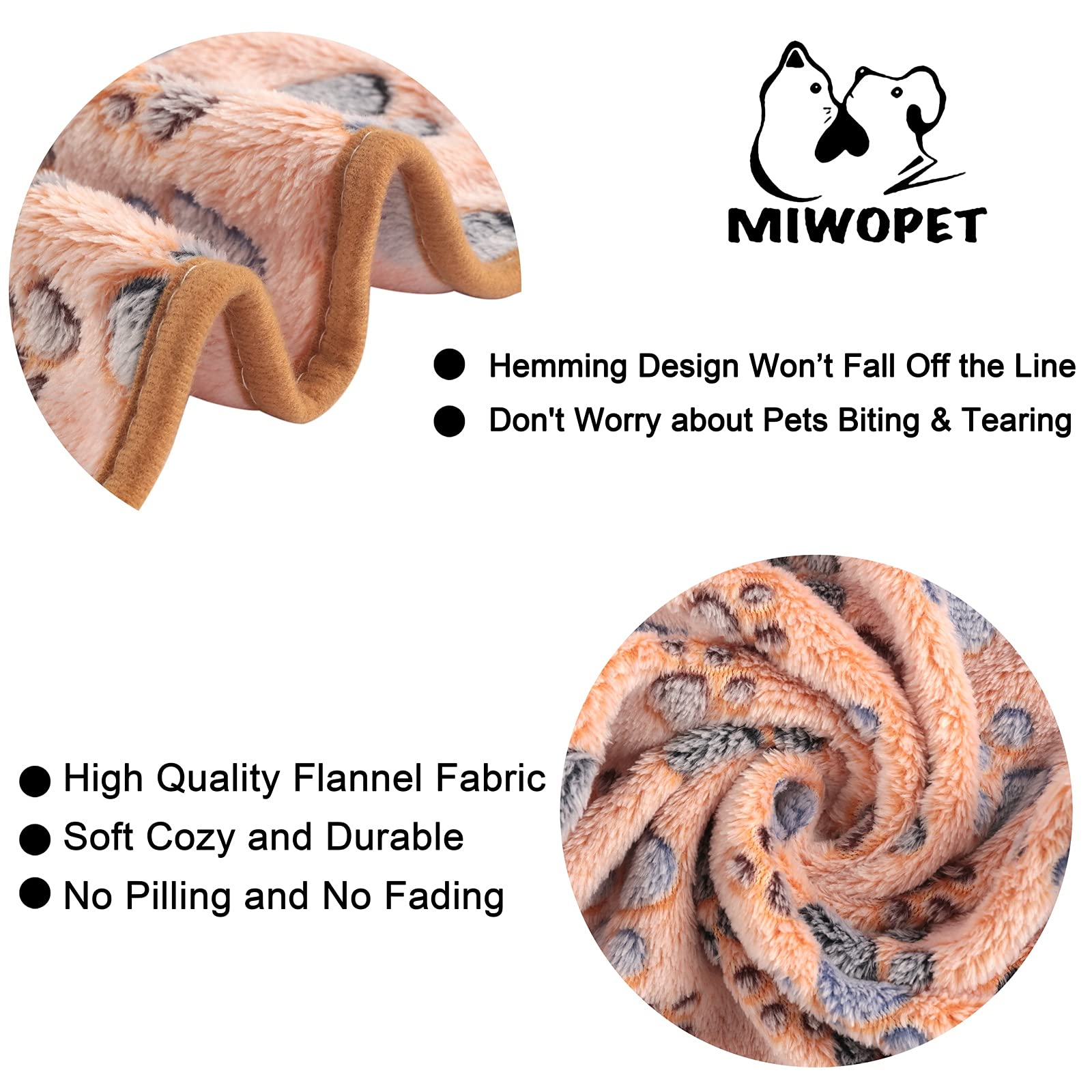 3 Pack Soft & Warm Fleece Flannel Pet Blanket for Cats and Dogs - Cozy Sleep Mat for Puppies, Kittens, Small Pets (23