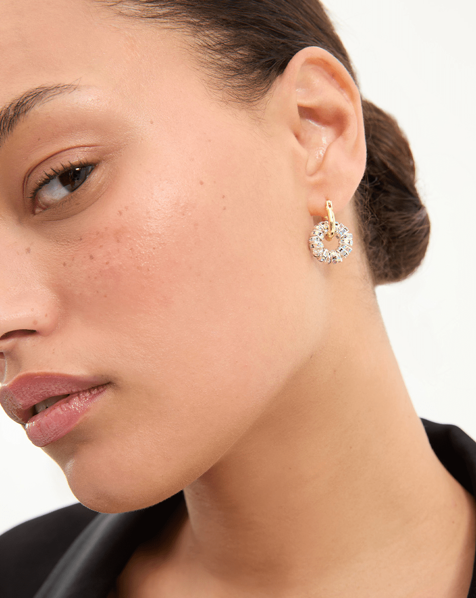 Tiny Creoles Gold Earrings - 14K Gold Plated Stud Earrings for Women, Minimalist & Elegant Jewelry Gift - Perfect for Everyday Wear, Parties & Special Occasions