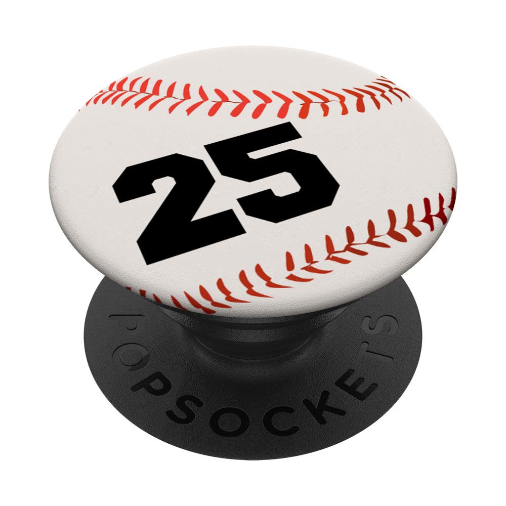 Baseball Softball Pop Grip #25 - Swappable Phone & Tablet Grip for Sports Enthusiasts, Perfect for Game Days & Outdoor Activities
