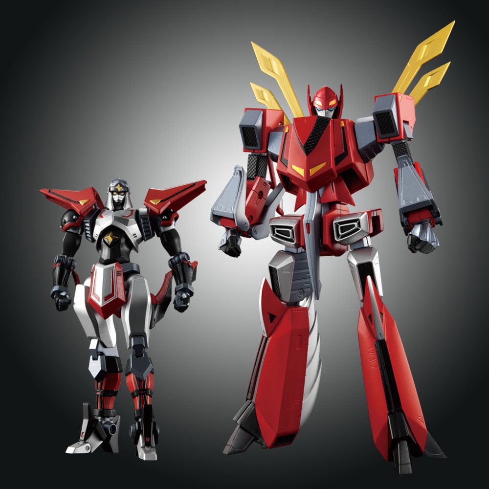 BANDAI GX-55 Tobikage & Houraioh Action Figure - Collectible Robot Toy for Anime Fans | Perfect for Display, Gifts, and Anime Collections