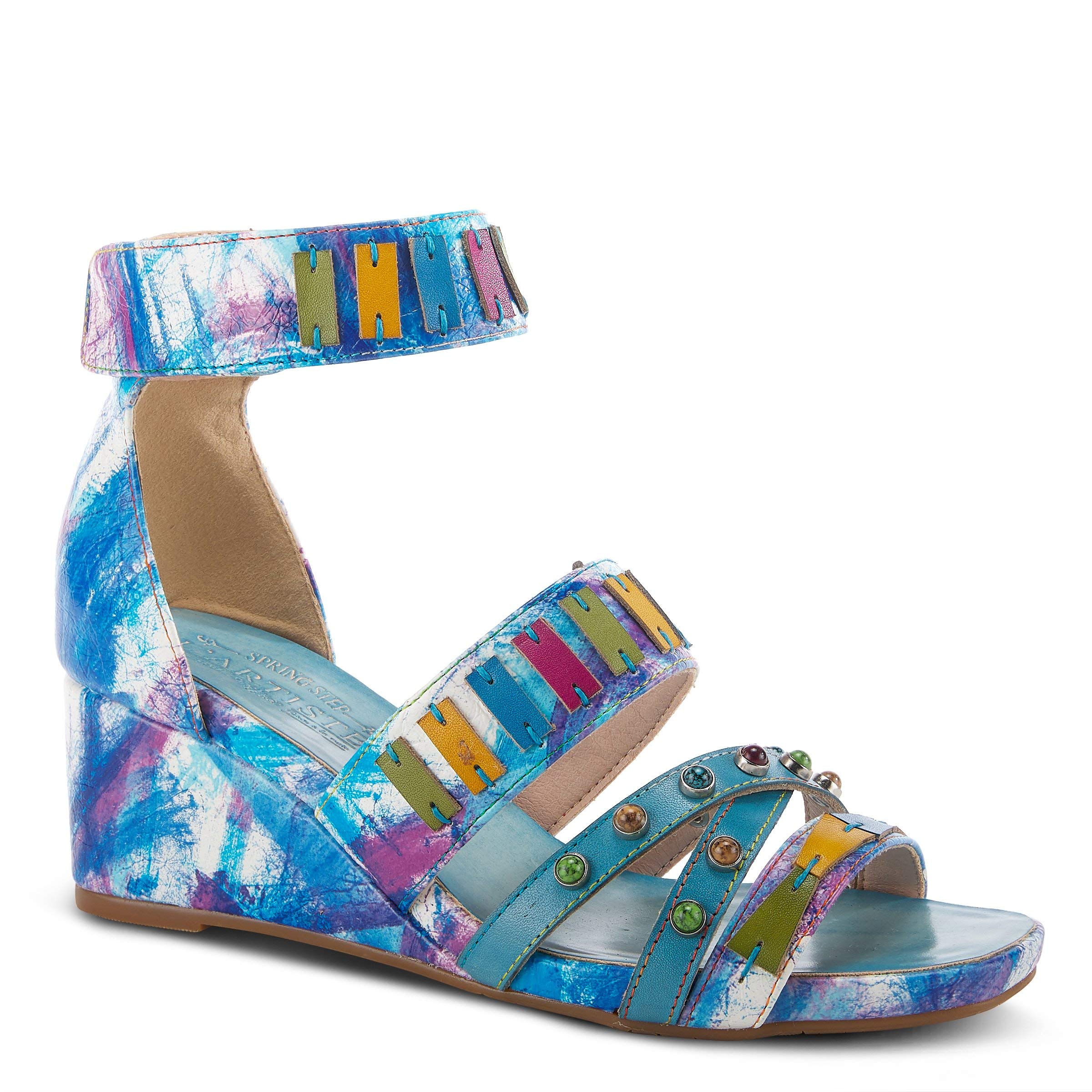 Spring Step L'Artiste Women's Tiffanita Comfort Wedge Sandals - Stylish Casual & Summer Outdoor Shoes for Beach, Vacation, and Daily Wear