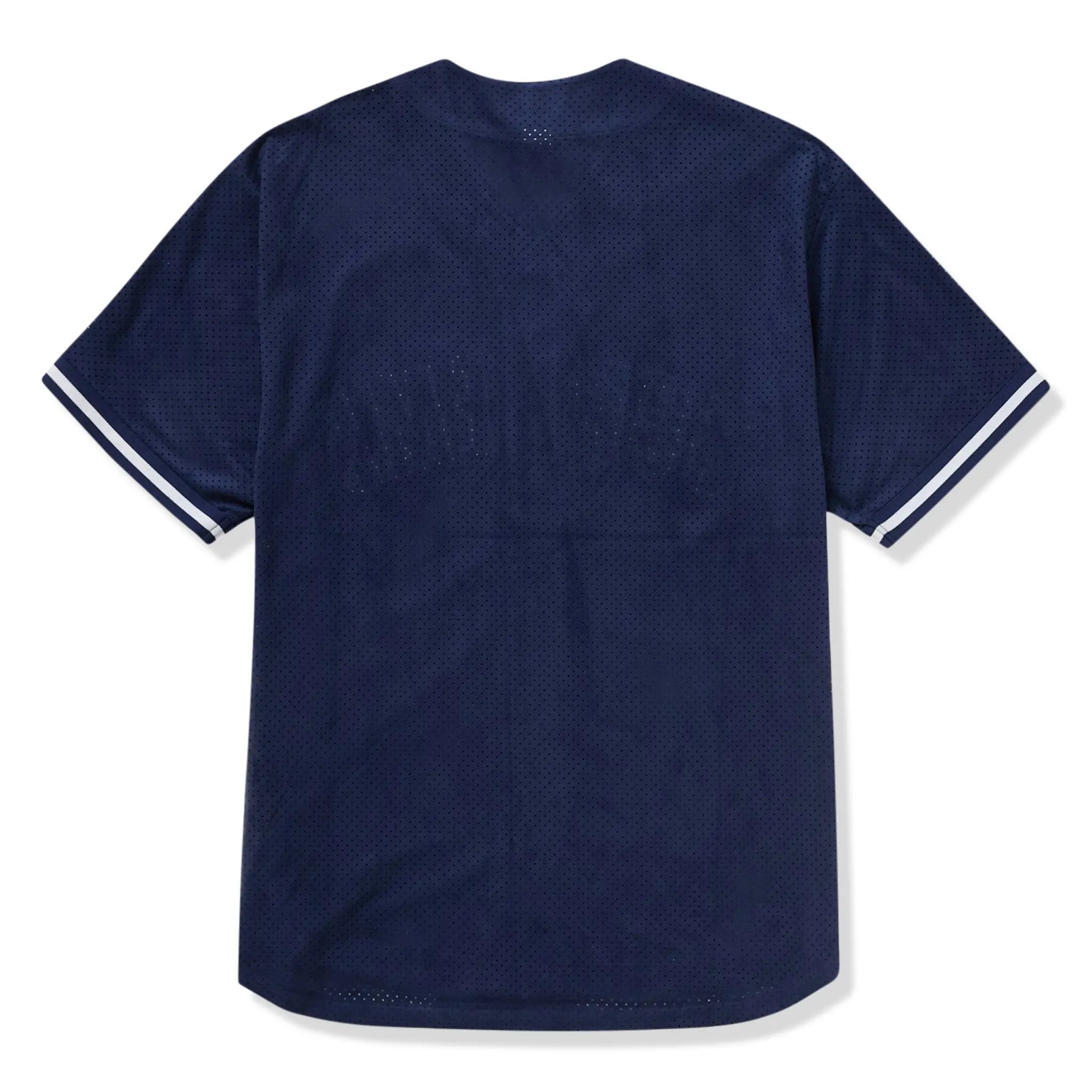 Supreme Ultrasuede Mesh Baseball Jersey - Navy Blue | Lightweight & Breathable for Baseball Games & Casual Wear