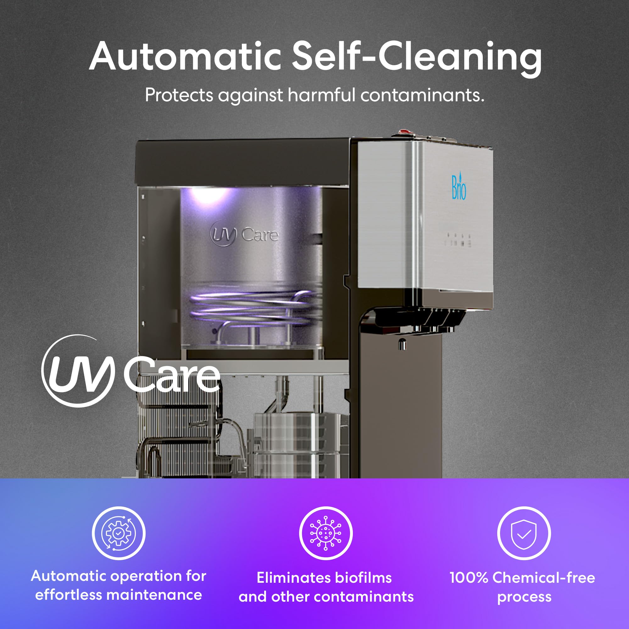 Brio Self-Cleaning Bottom Loading Water Cooler Dispenser - Limited Edition with 3 Temperature Settings (Hot, Cold & Cool) - UL/Energy Star Certified - Perfect for Home, Office & Commercial Use