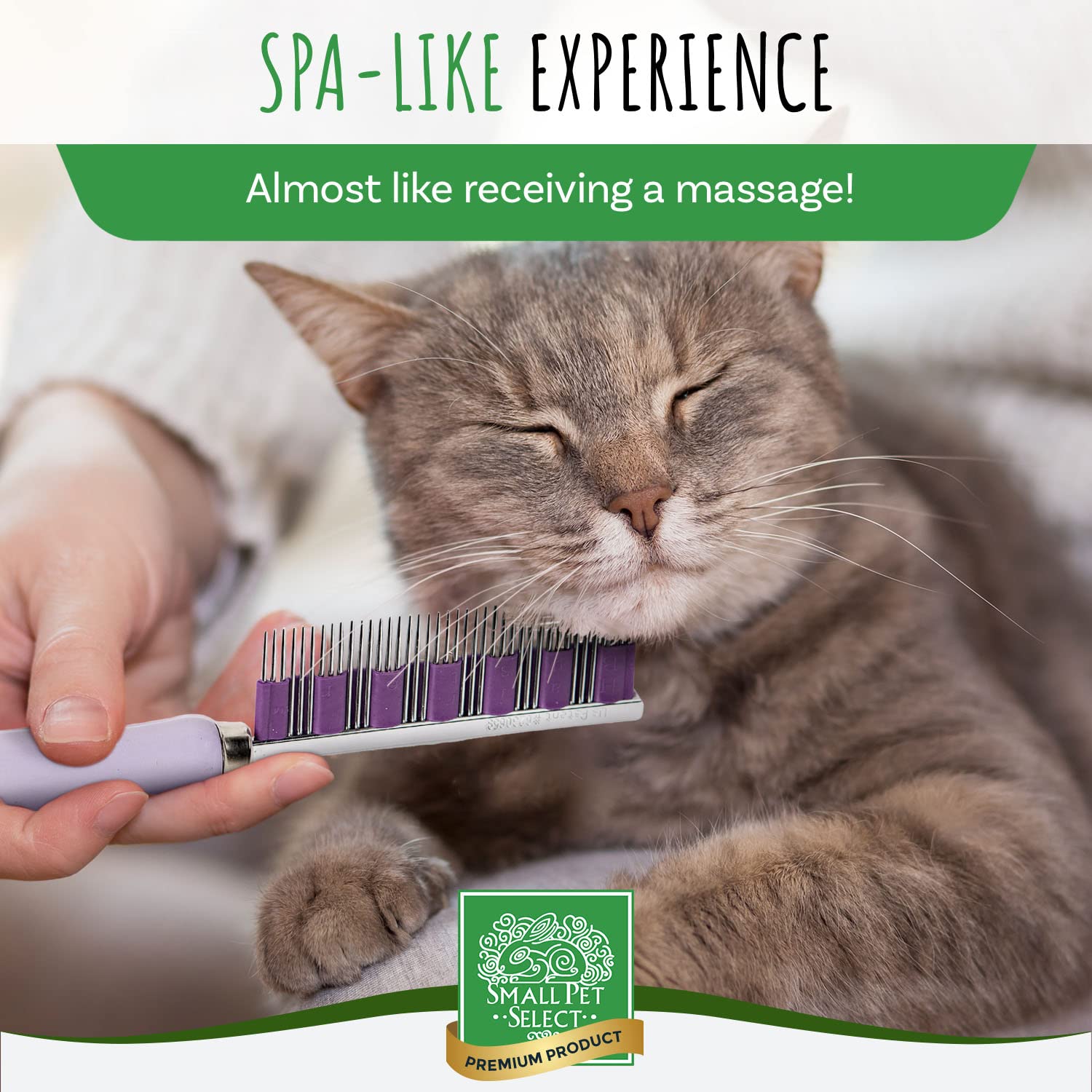 Small Pet Hair Comb for Grooming & Shedding Control