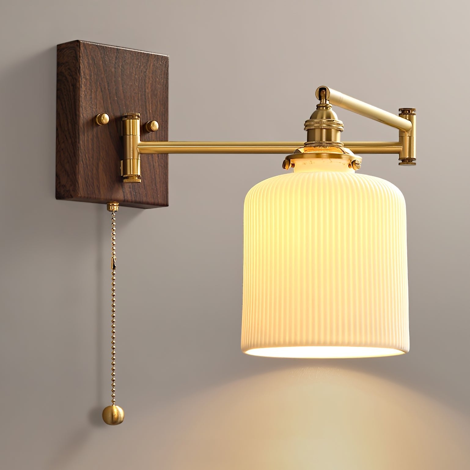 Modern Ceramic Geometric Wall Lamp - Sleek Minimalist Design for Living Room, Bedroom & Office Decor | Energy-Efficient LED Lighting for Ambient & Accent Illumination