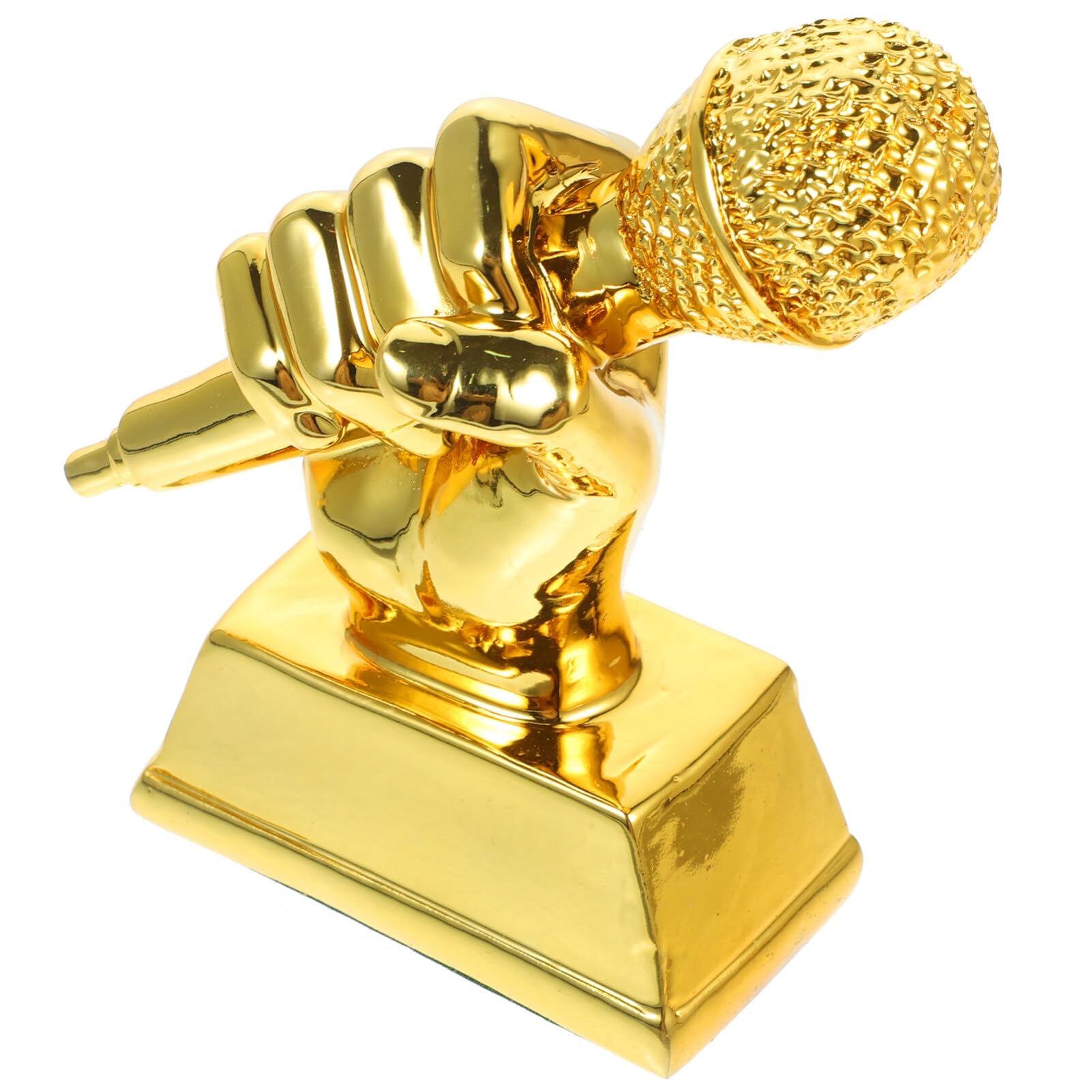Happyyami Golden Singing Competition Trophy with Small Microphone - Award Cup for Music Contests, Karaoke Events & Talent Shows - Perfect for Winners, Performers & Singers