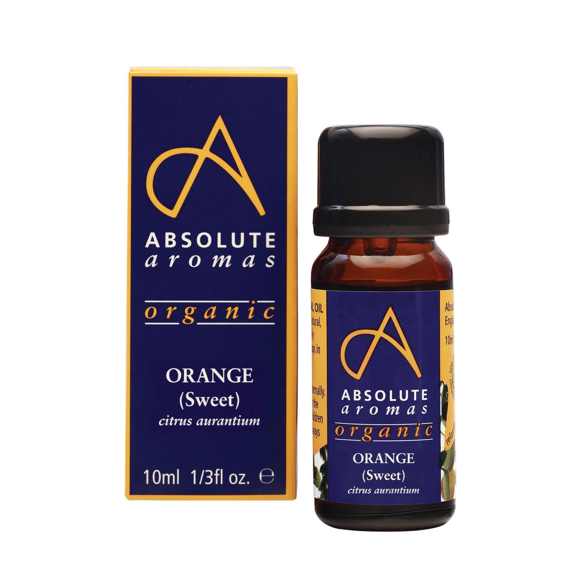 Organic Sweet Orange Essential Oil 10mL - 100% Pure & Natural for Aromatherapy, Diffusers & DIY Skincare