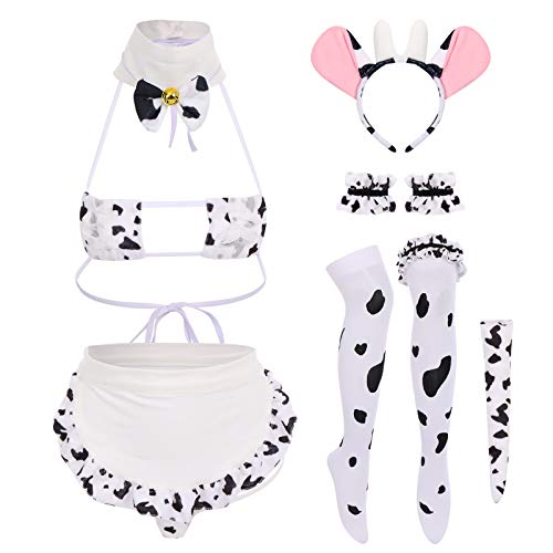 White Cow Maid Costume
