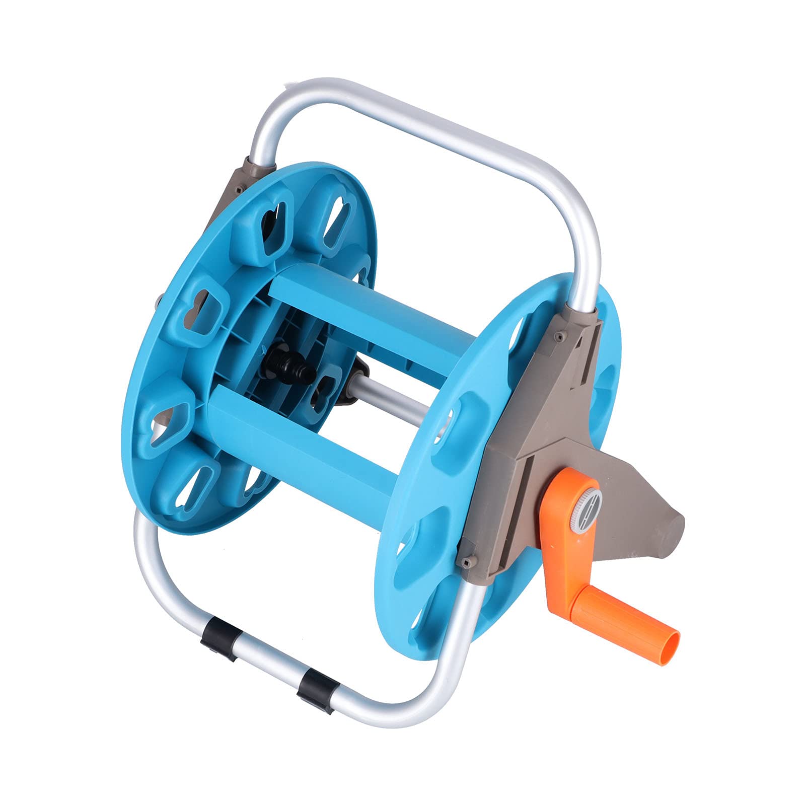BORDSTRACT G1/2 30m Garden Hose Reel Cart with Wheels - Heavy Duty Water Hose Storage Holder & Watering Trolley for Lawn, Yard, and Outdoor Irrigation - Perfect for Gardening, Car Washing, and Patio Cleaning
