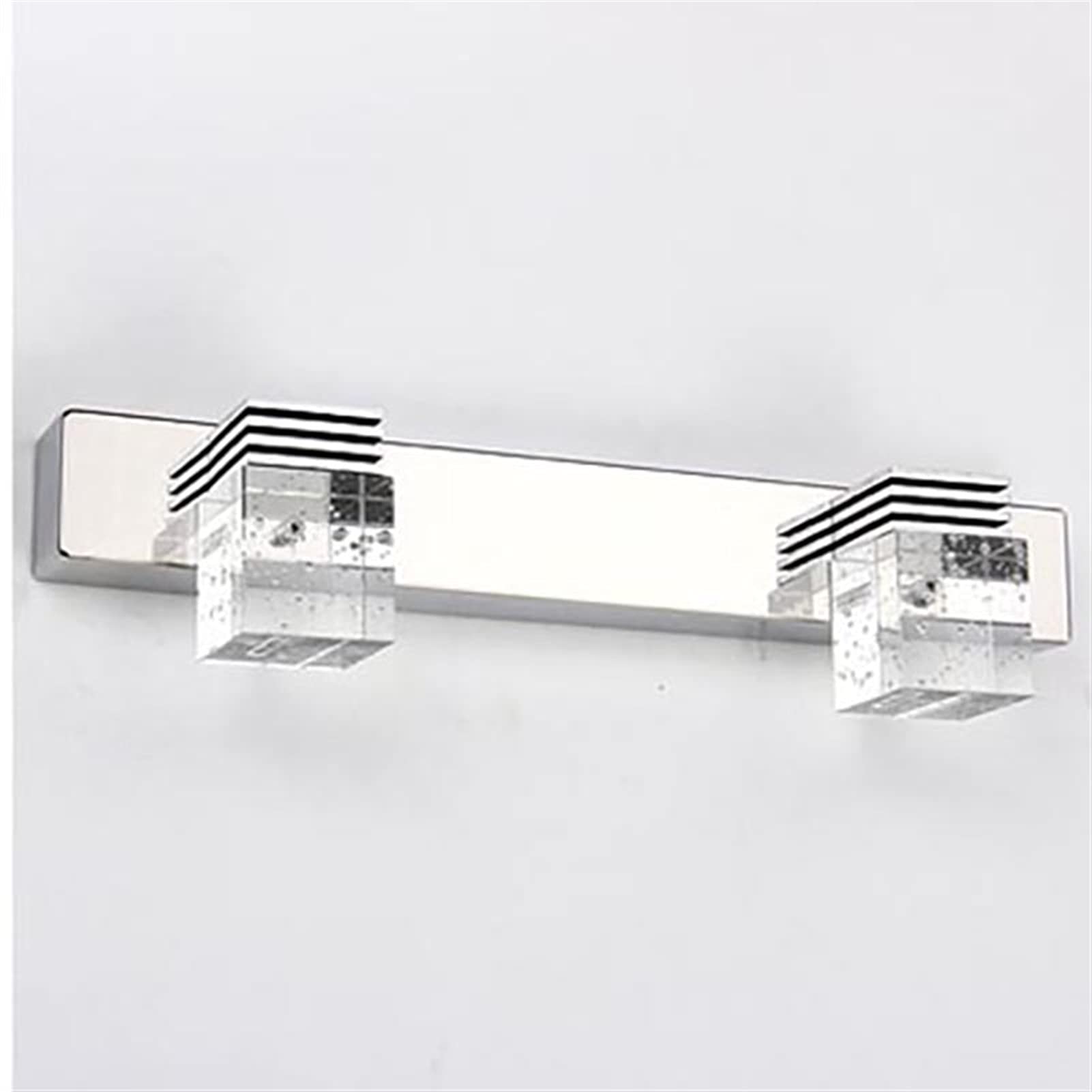 Modern LED Bathroom Mirror Light - Waterproof K9 Crystal Wall Lamp for Bedroom & Dresser, Creative Makeup Mirror Lighting (Nature White, 2 Head) - Perfect for Vanity, Bathroom & Bedroom Decor