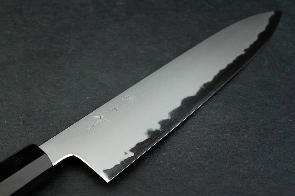 Premium Tetsujin Hamono Aogami Super Steel Kasumi Gyuto Chef Knife 240mm - Japanese Kitchen Knife for Professional Chefs & Home Cooking Enthusiasts