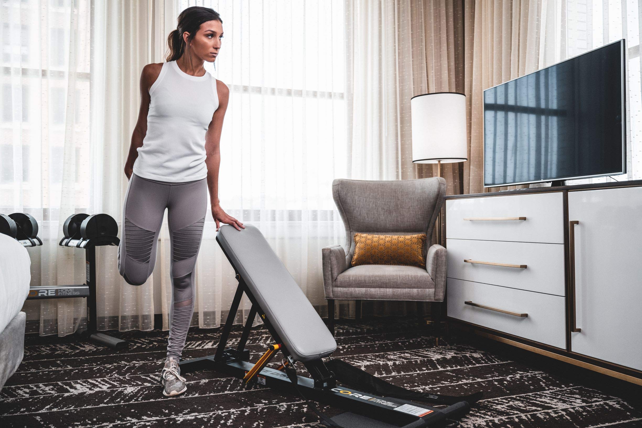 Core Home Fitness Adjustable Glute Drive Plus Workout Bench - Hip Thrust Machine for Glutes & Booty Training - Multi-Use Weightlifting Bench for Home Gym & Strength Training