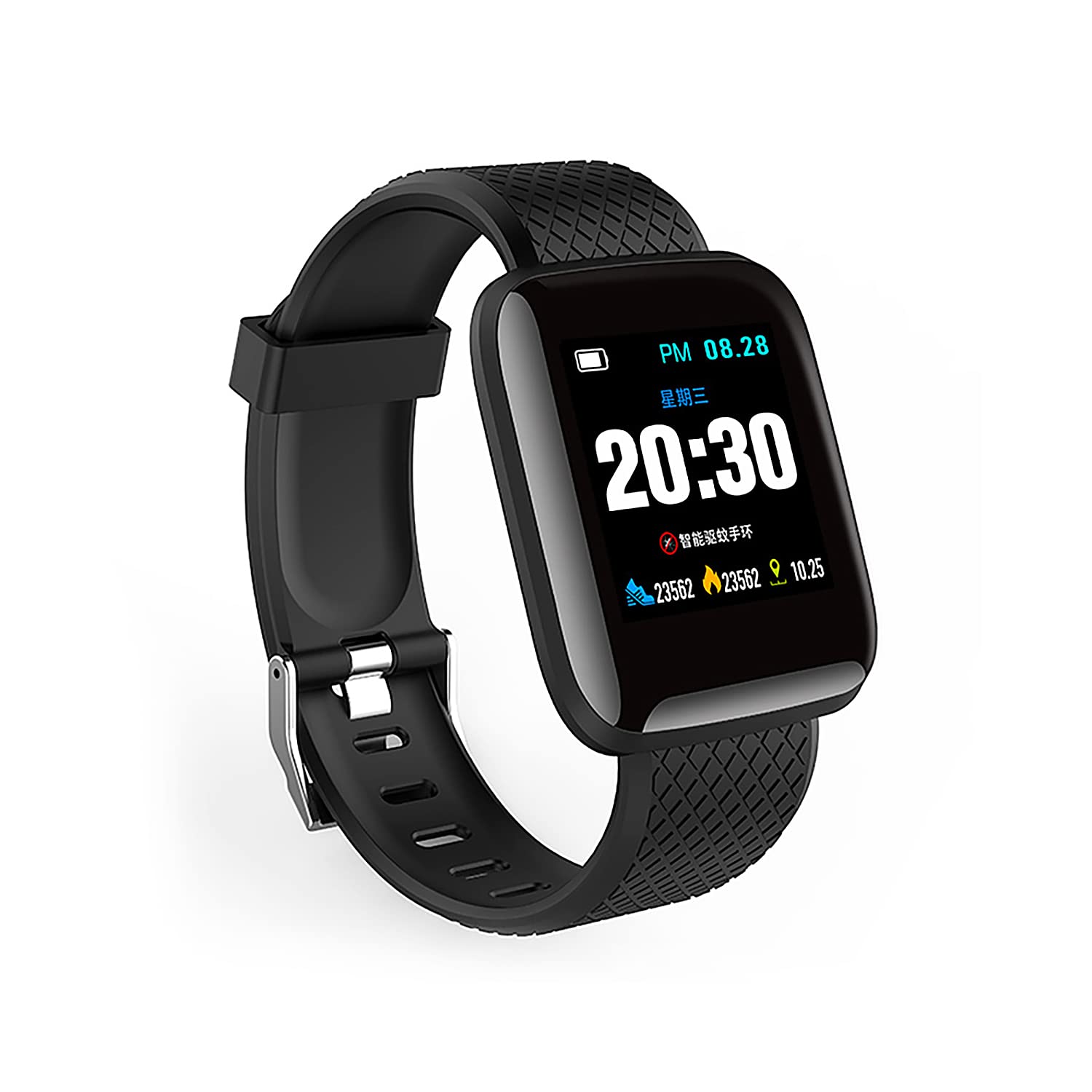 Smart Watch with Heart Rate & Blood Pressure Monitor for Fitness & Health Tracking