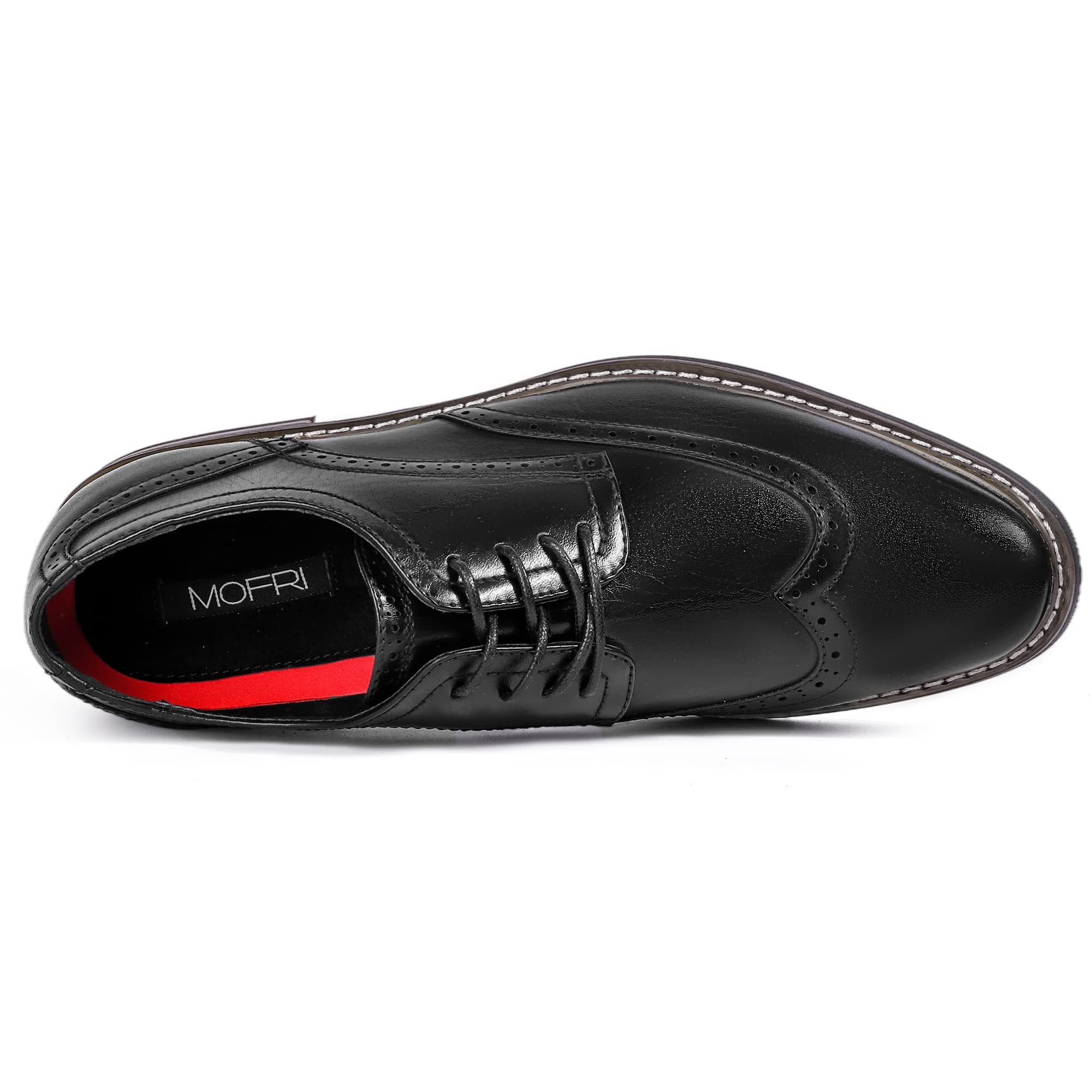 Premium Mofri Men's Dress Shoes - Formal Cap Toe Oxford Business Shoes for Men | Comfortable & Stylish | Perfect for Weddings, Office Work & Special Occasions