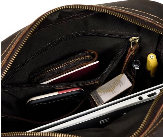 Stylish Leather Laptop Backpack for Women & Men - Durable Work & Travel Bag for Business, College & Commuting