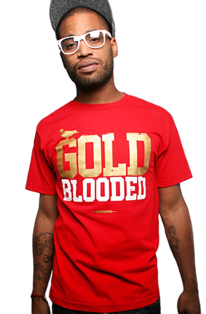 Adapt Men's Gold Blooded Tee Red - Stylish Graphic T-Shirt for Casual Wear & Street Fashion