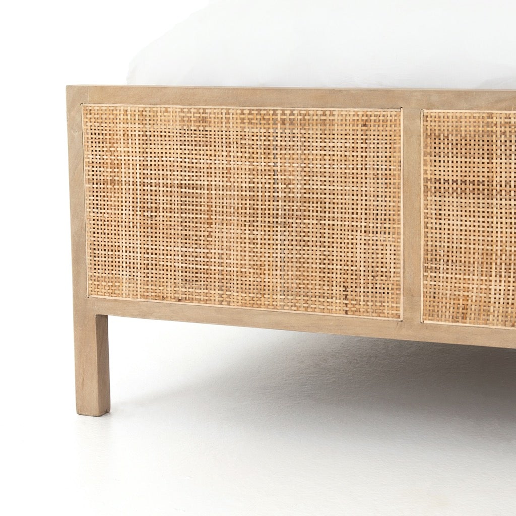 Natural Sydney Bed - Premium Wooden Bed Frame for Modern Bedrooms | Perfect for Master Bedroom, Guest Room & Home Decor