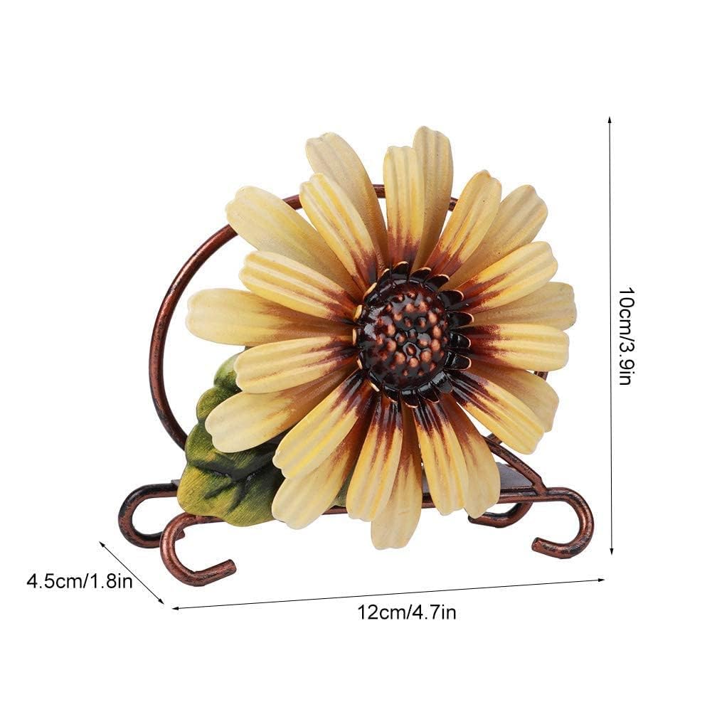 Rustic Sunflower Farmhouse Napkin Holder for Table - Decorative Kitchen Organizer for Paper Napkins | Perfect for Dining Room, Kitchen Decor, and Farmhouse Style Home