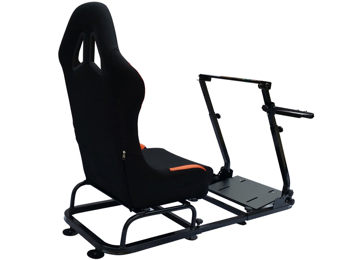 Black & Orange Gaming Chair for PC & Console - Ergonomic Comfort for Long Gaming Sessions, Streaming & Home Office