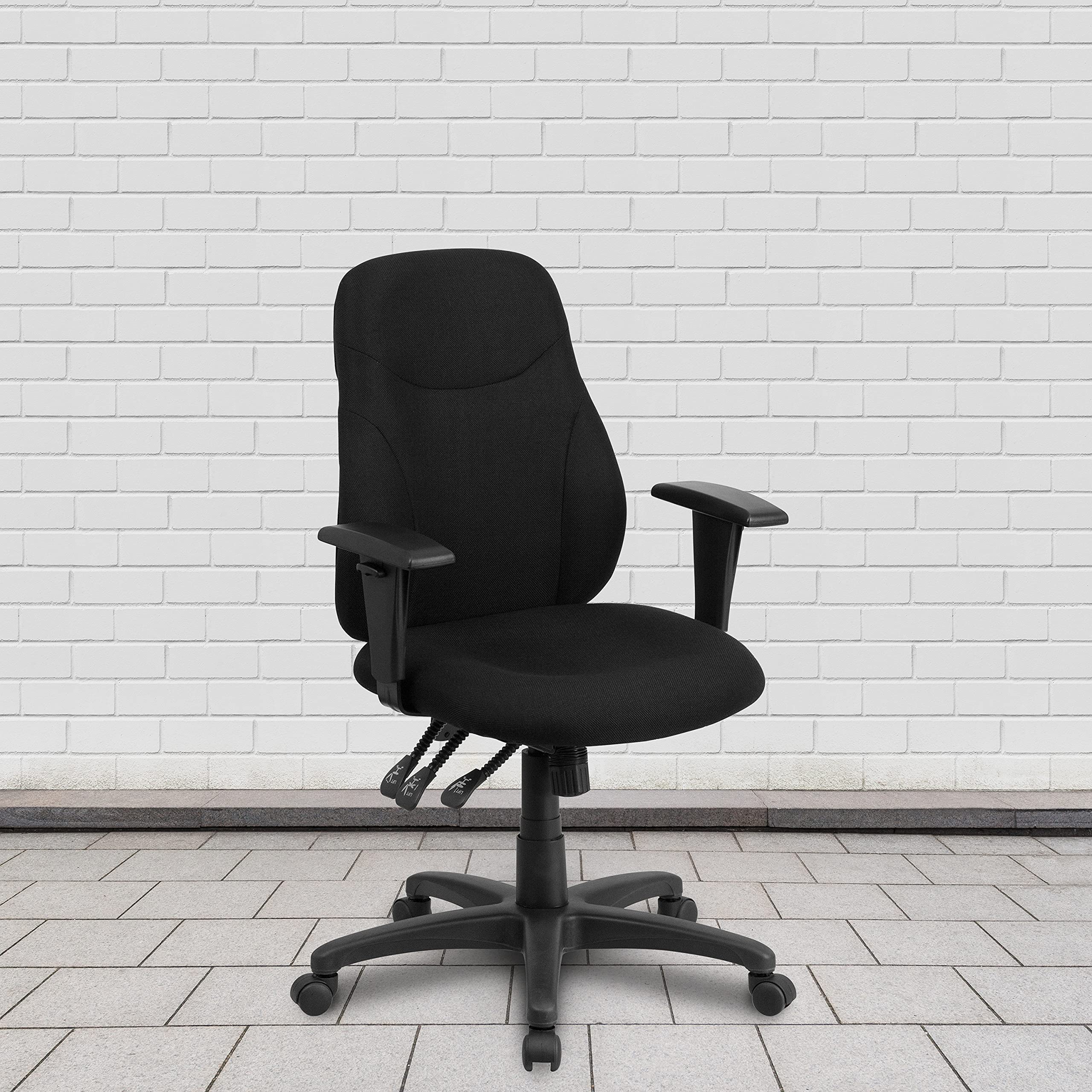 Ergonomic Mid-Back Office Chair with 1.5