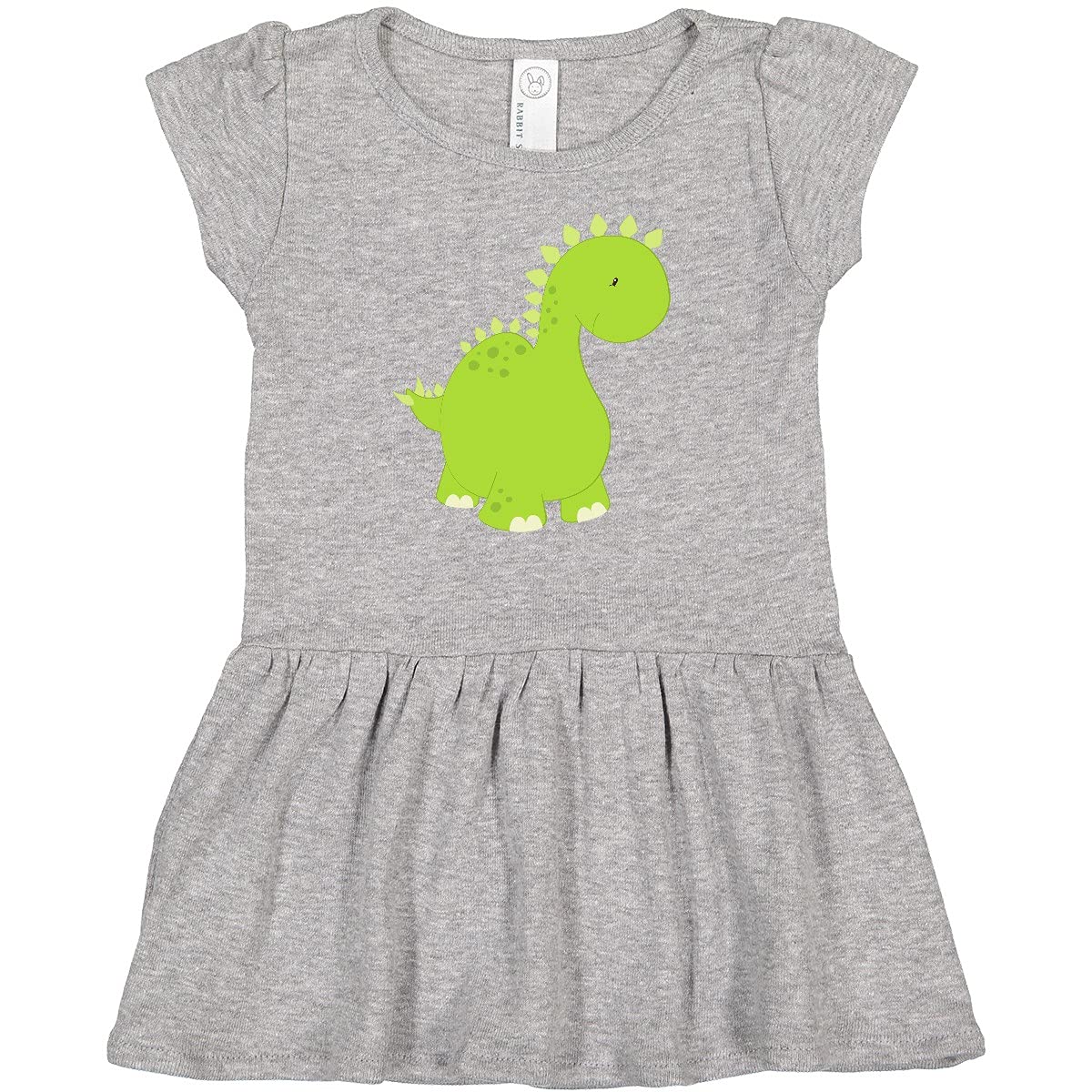 Inktastic Cute Dinosaur Print Baby Dress - Adorable Stegosaurus Dino Outfit for Infants & Toddlers | Perfect for Birthday Parties, Photo Shoots & Casual Wear