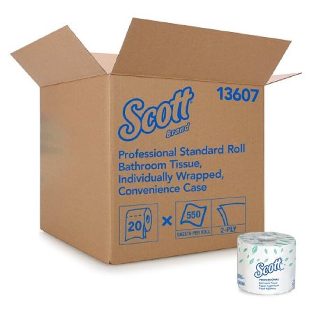 Premium Scott Embossed Toilet Paper - 605 Sheets per Roll, 20 Rolls per Carton (Pack of 3) | Ultra Soft & Strong Bath Tissue for Home & Office Use
