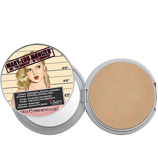 The Balm Cosmetics Mary Lou Manizer - Luminizer Highlighter & Shimmer Eyeshadow for Cheeks & Eyes | Natural Glow Makeup for Day & Night Looks