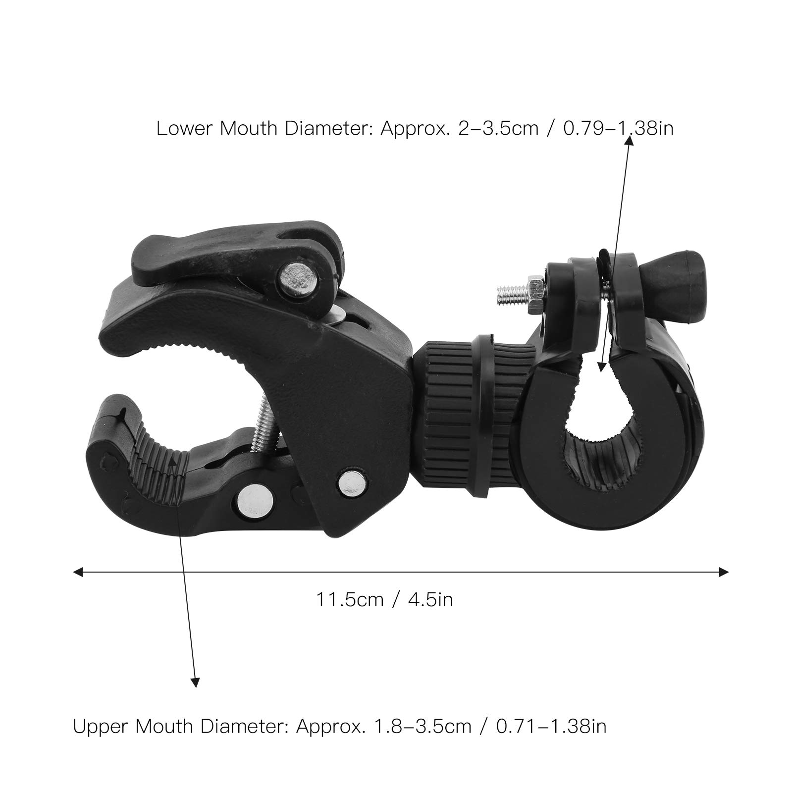 Best Bike Light Bracket - Universal Black Bike Light Holder for Mountain & Road Bicycles - Perfect for Night Riding, Commuting & Cycling Safety