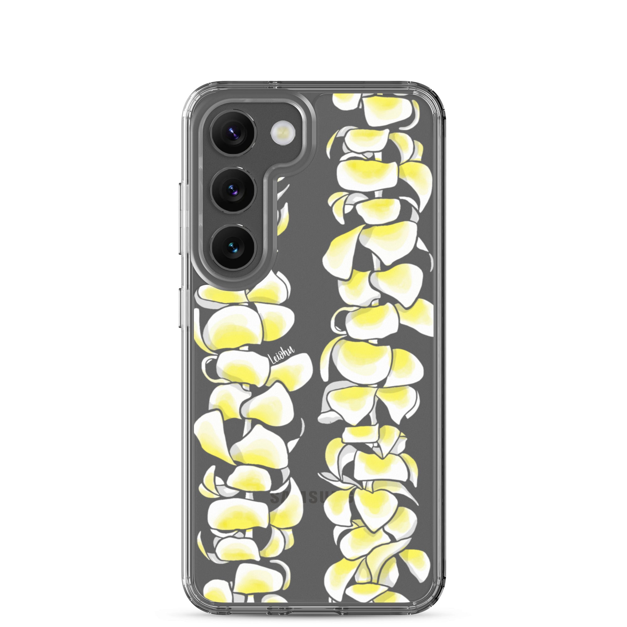 Plumeria Clear Phone Case for Samsung Galaxy - Slim Protective Cover for Everyday Use & Travel