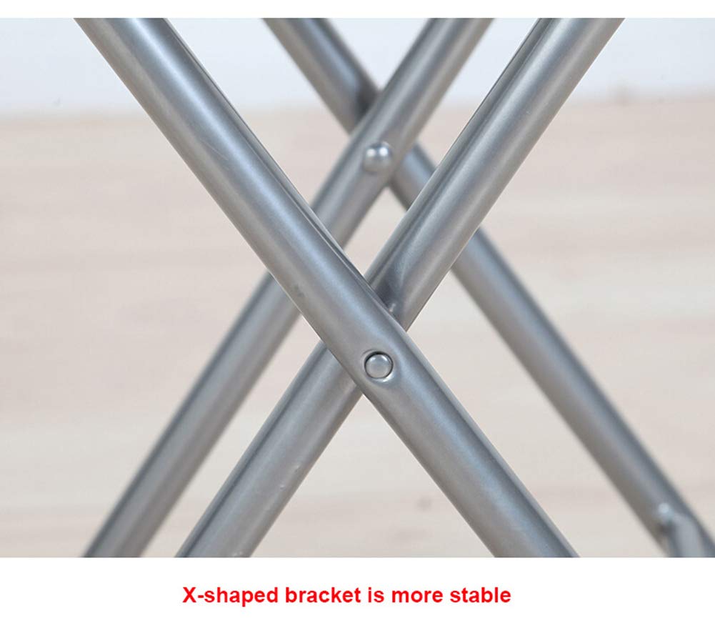 Comfortable Folding Stool with Cushioned Seat & Back Support - Lightweight Portable Camping Chair for Outdoor, Picnic, Beach, and Home Use