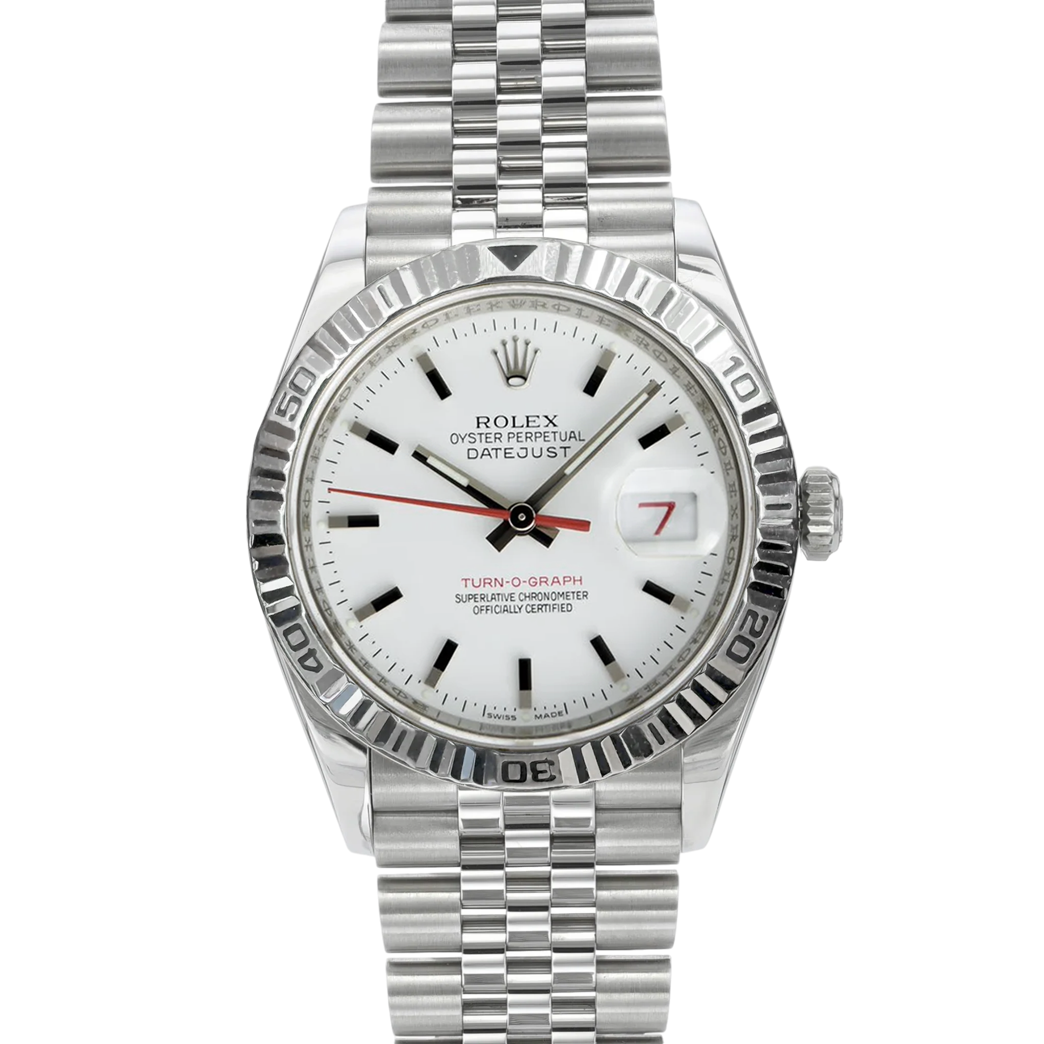 Rolex Datejust 116264 Men's Watch - White Thunderbird Dial, Stainless Steel, Automatic Movement - Perfect for Business, Formal Events & Luxury Gifts