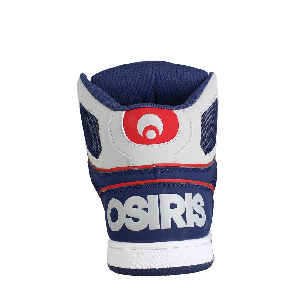 Osiris NYC 83 CLK Skate Shoes for Men - Navy/Grey/Red Colorway - Perfect for Skateboarding, Streetwear & Casual Fashion