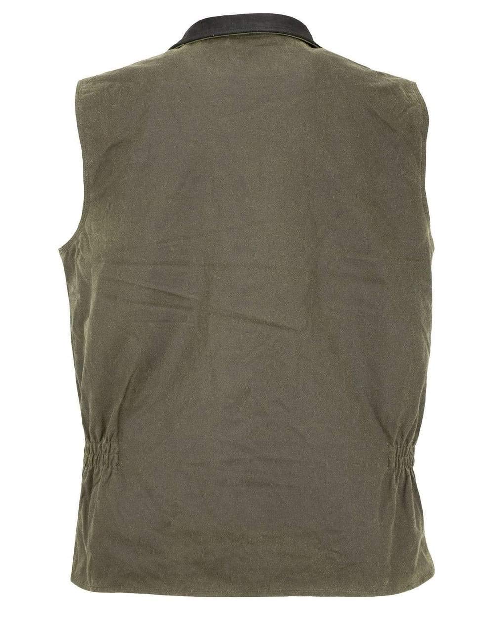 Outback Trading Men's 2143 Sawbuck Waterproof Breathable Full-Zip Cotton Oilskin Western Vest - Durable Outdoor Work & Hunting Jacket for All Weather Protection