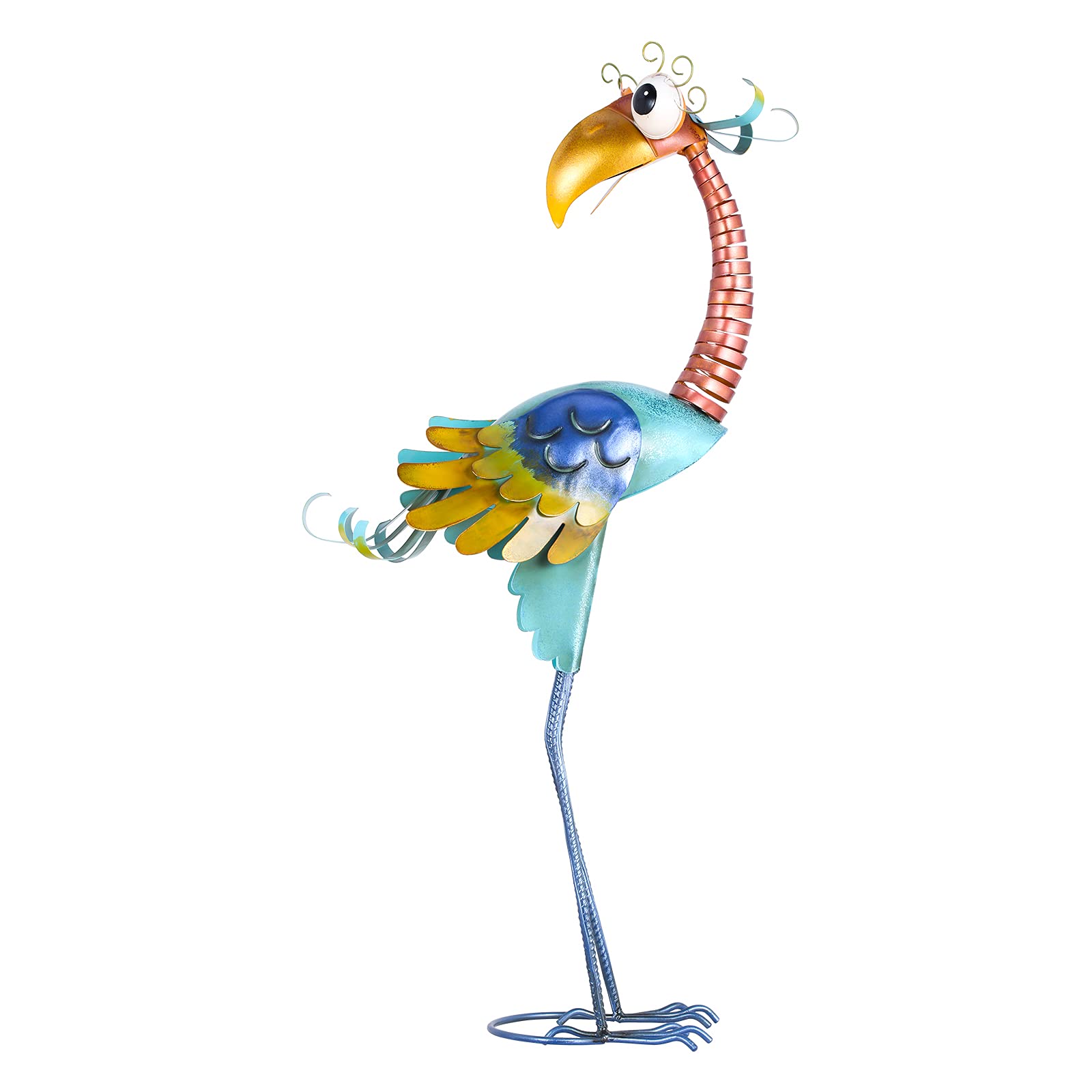 Tooarts Metal Garden Bird Statue - Standing Animal Sculpture for Backyard, Lawn & Patio Decor - Outdoor Art Ornament for Garden, Yard & Home Decoration | Perfect for Bird Lovers & Nature-Themed Outdoor Spaces