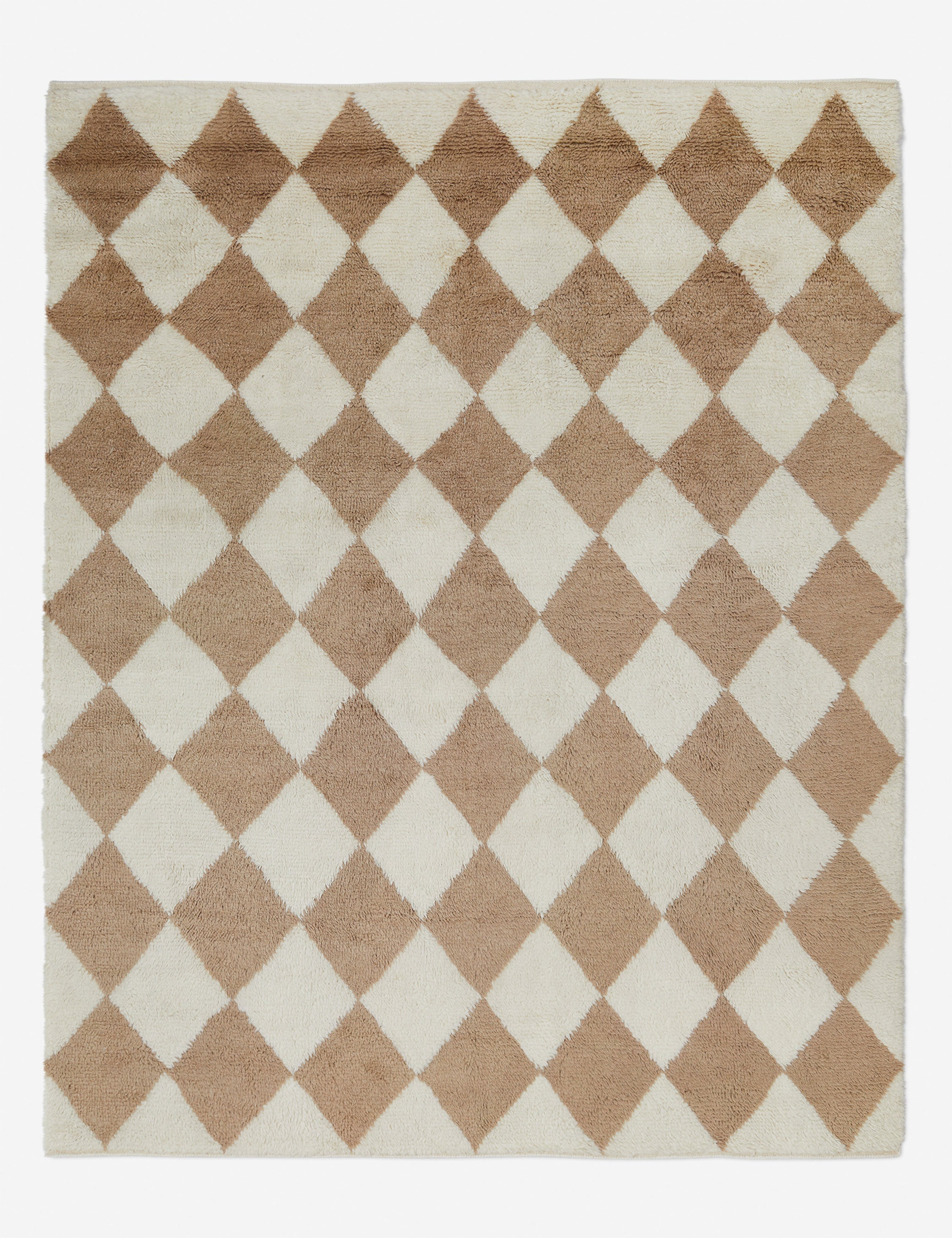 Hand Knotted Wool Moroccan Shag Rug Swatch 18