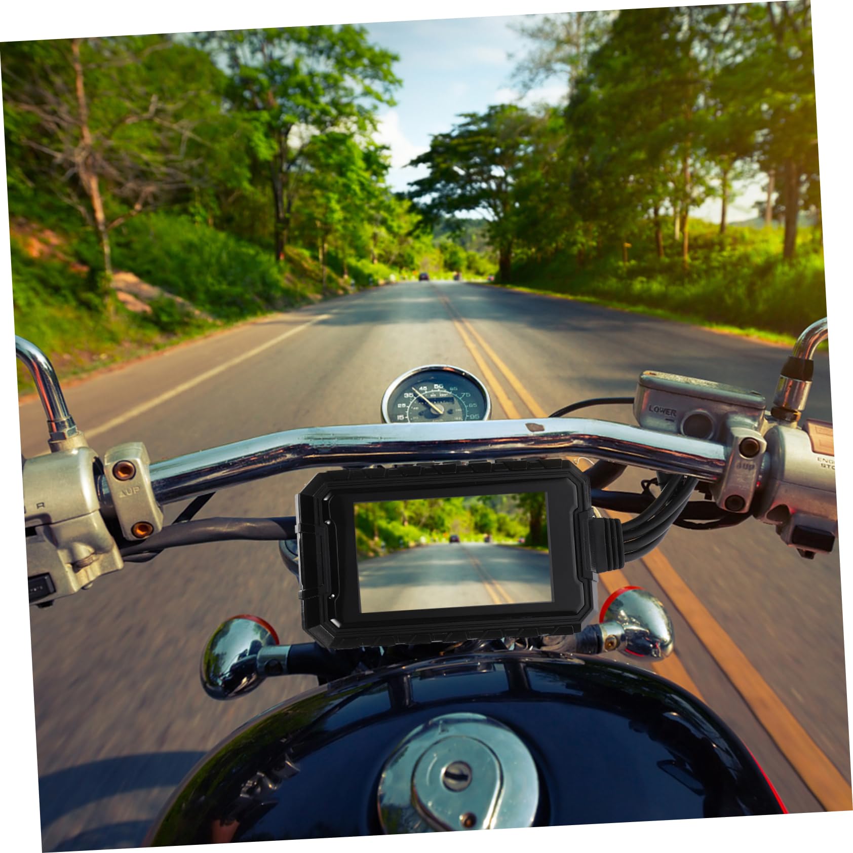 Gadpiparty 3 Inch Waterproof Motorcycle Dash Cam with Night Vision - Dual Front & Rear Lens for Bike Accessories - Perfect for Road Trips, Commuting & Adventure Riding
