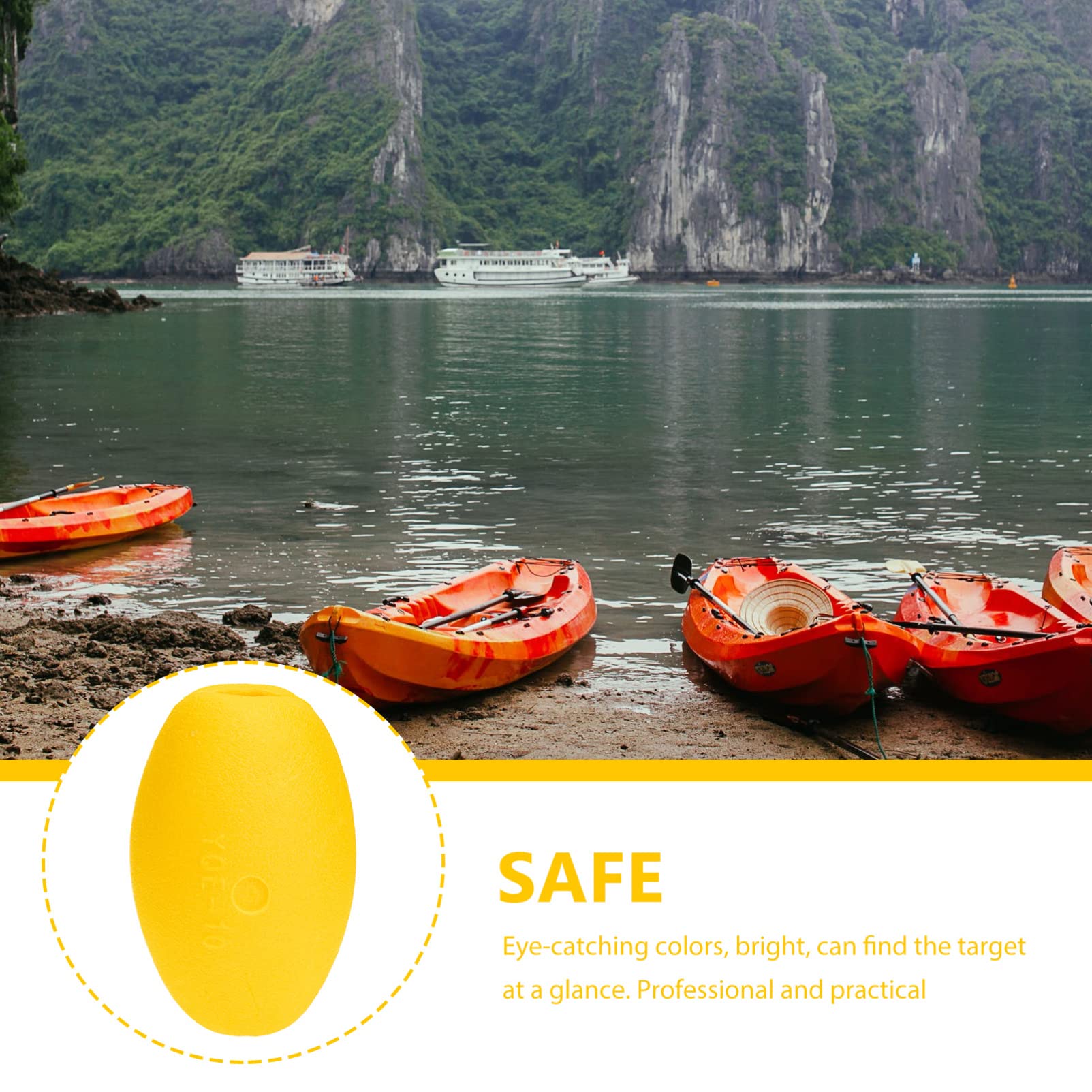 INOOMP Inflatable Boat Buoys - Heavy Duty Safety Floats for Deep Water Fishing, Dock Markers & Swimming Lanes | Durable Floating Buoys for Crabbing, Anchoring & Pool Use | Water Sports & Marine Safety Accessories