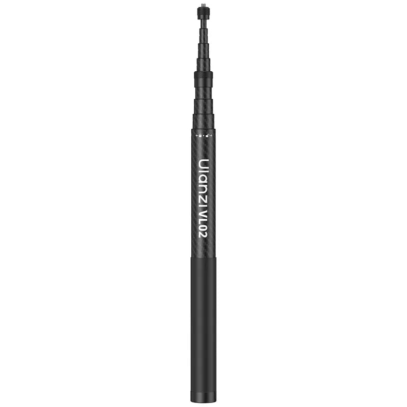 Ulanzi VL02 2.7m Carbon Fiber Selfie Stick with Tripod Stand - Extendable Monopod for Smartphones & Cameras - Perfect for Vlogging, Travel & Outdoor Photography (Model T096)