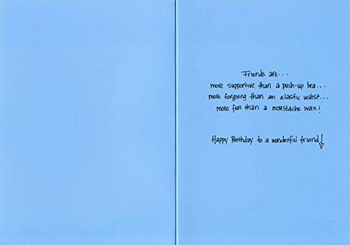 Funny Birthday Card for Women - Pictura Friends Are Like Thighs Dolly Mamas Humorous Greeting Card | Perfect for Sister, Best Friend, Mom & Coworkers | Birthday Gifts, Friendship Cards & Office Humor